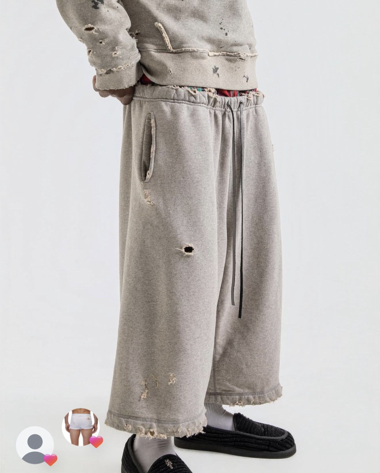 Other UNDS ‘6/7 Sweatshort Capris Heather Grey’ Size US 34 / EU 50 - 5 Thumbnail