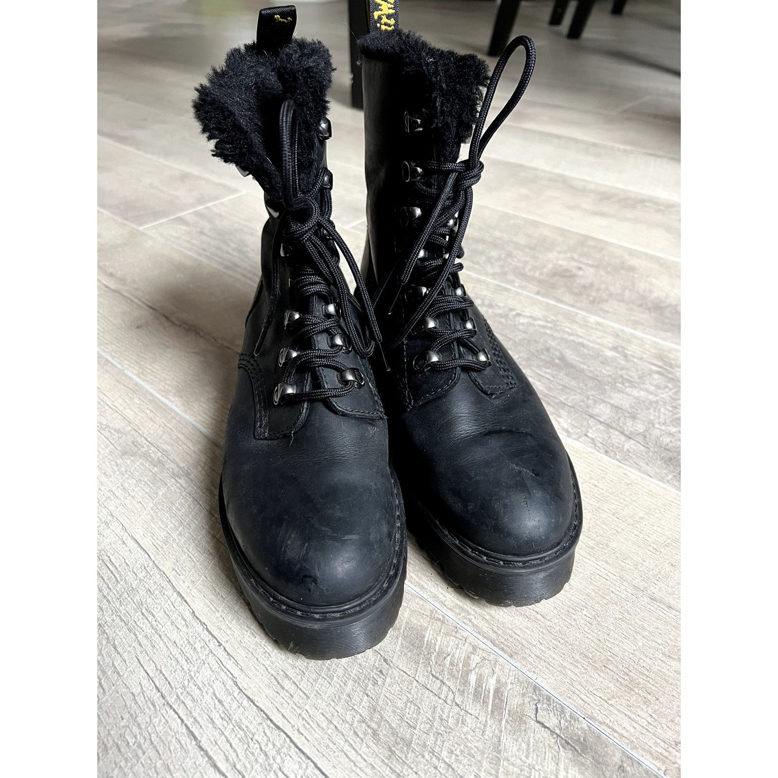 Dr. Martens DR Martens Heels with Fur Boots Size US 8.5 / IT 38.5 - 3 Thumbnail