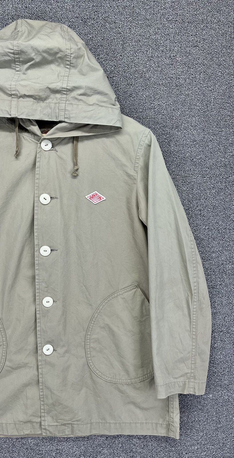 Danton Vintage Danton Vetement Hooded Button Up Light Jacket Size XS / US 0-2 / IT 36-38 - 4 Thumbnail