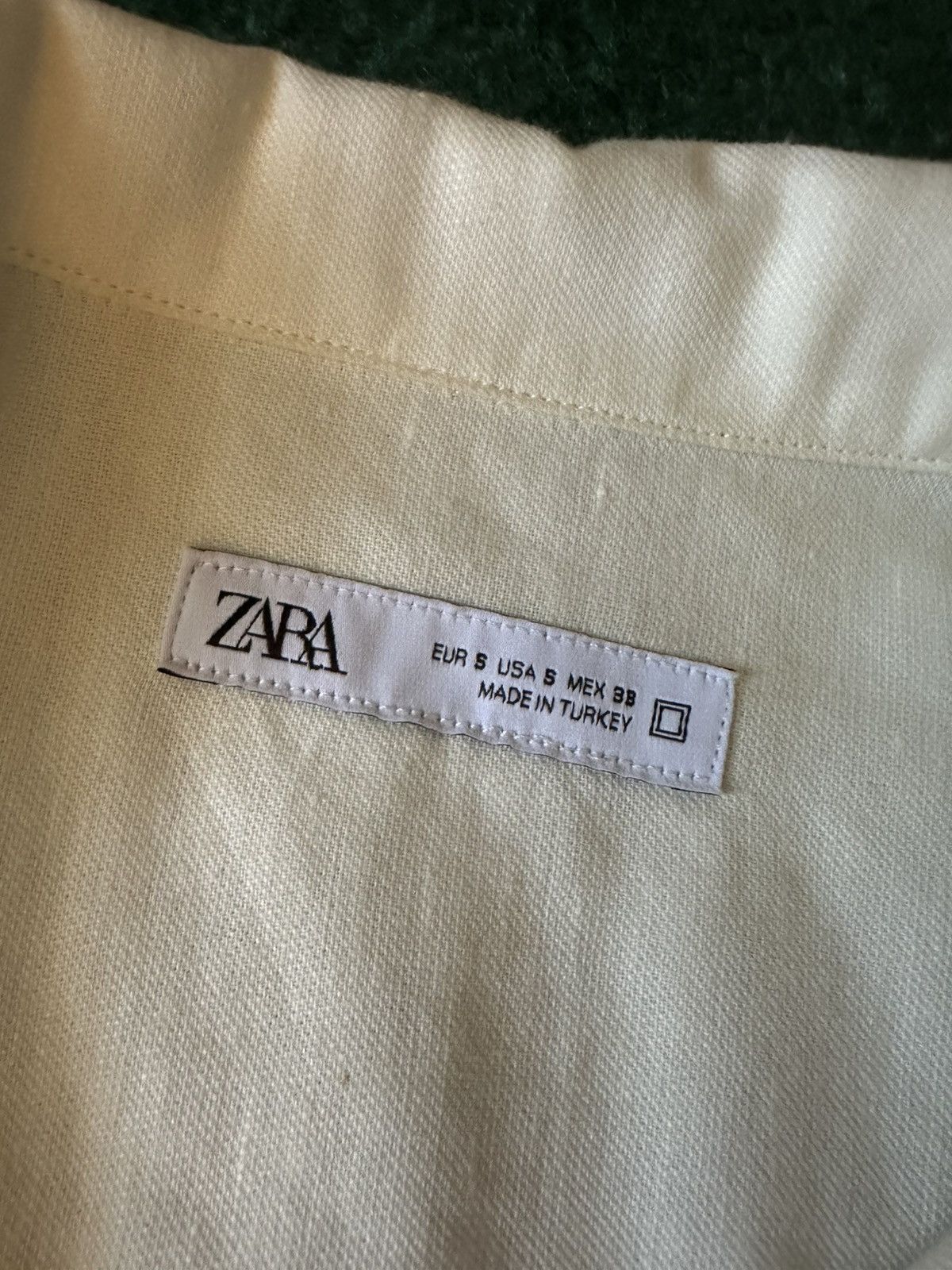 Zara ZARA Man Embroidered Linen-Blend Camp Collar Shirt Size US S / EU 44-46 / 1 - 2 Thumbnail