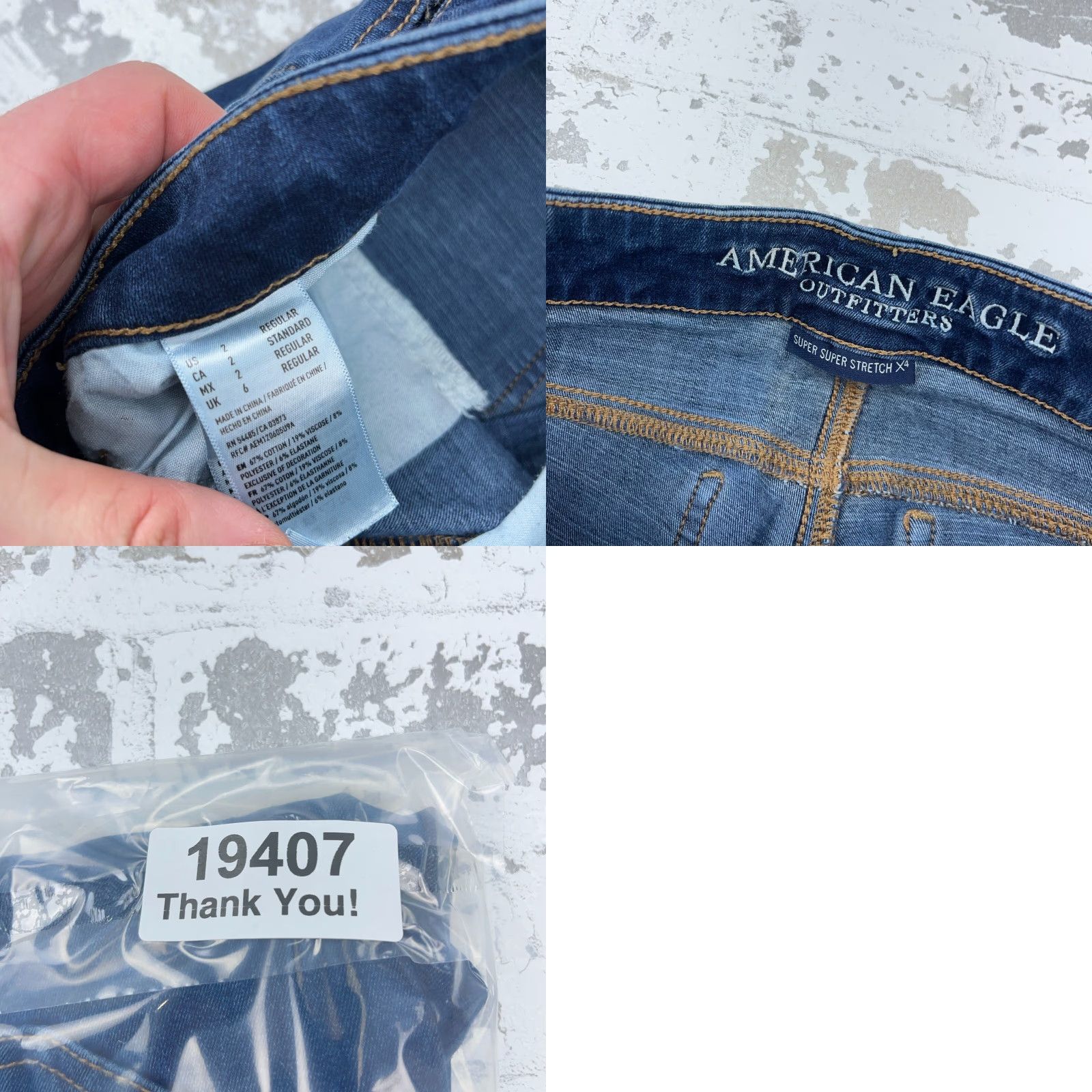 American Eagle Outfitters American Eagle Outfitters Jeans Jegging Dark Wash 2 Womens Regular 27in Inseam Blue Cotton Blend Denim 5-Pocket Rise Low A07 Size 26" / US 2 / IT 38 - 9 Thumbnail