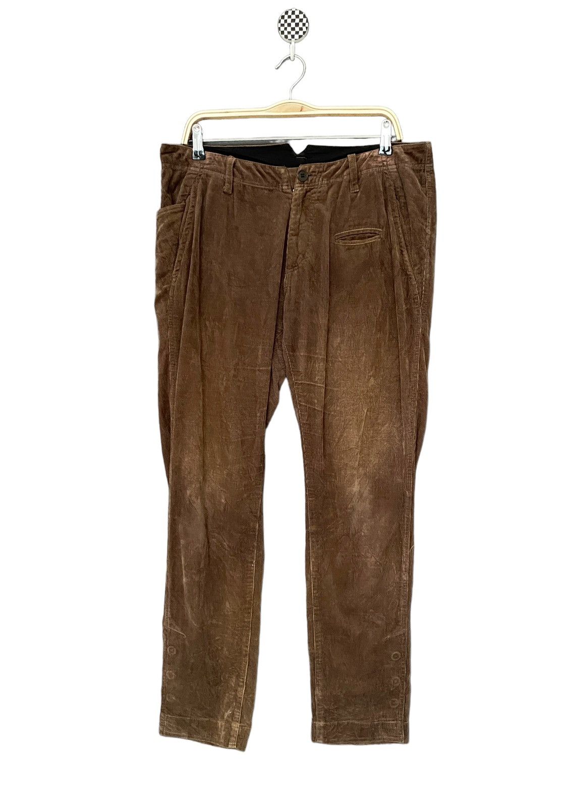 image of Vintage Brand Jean Paul Gaultier Corduroy Pants 1990S in Brown, Men's (Size 34)