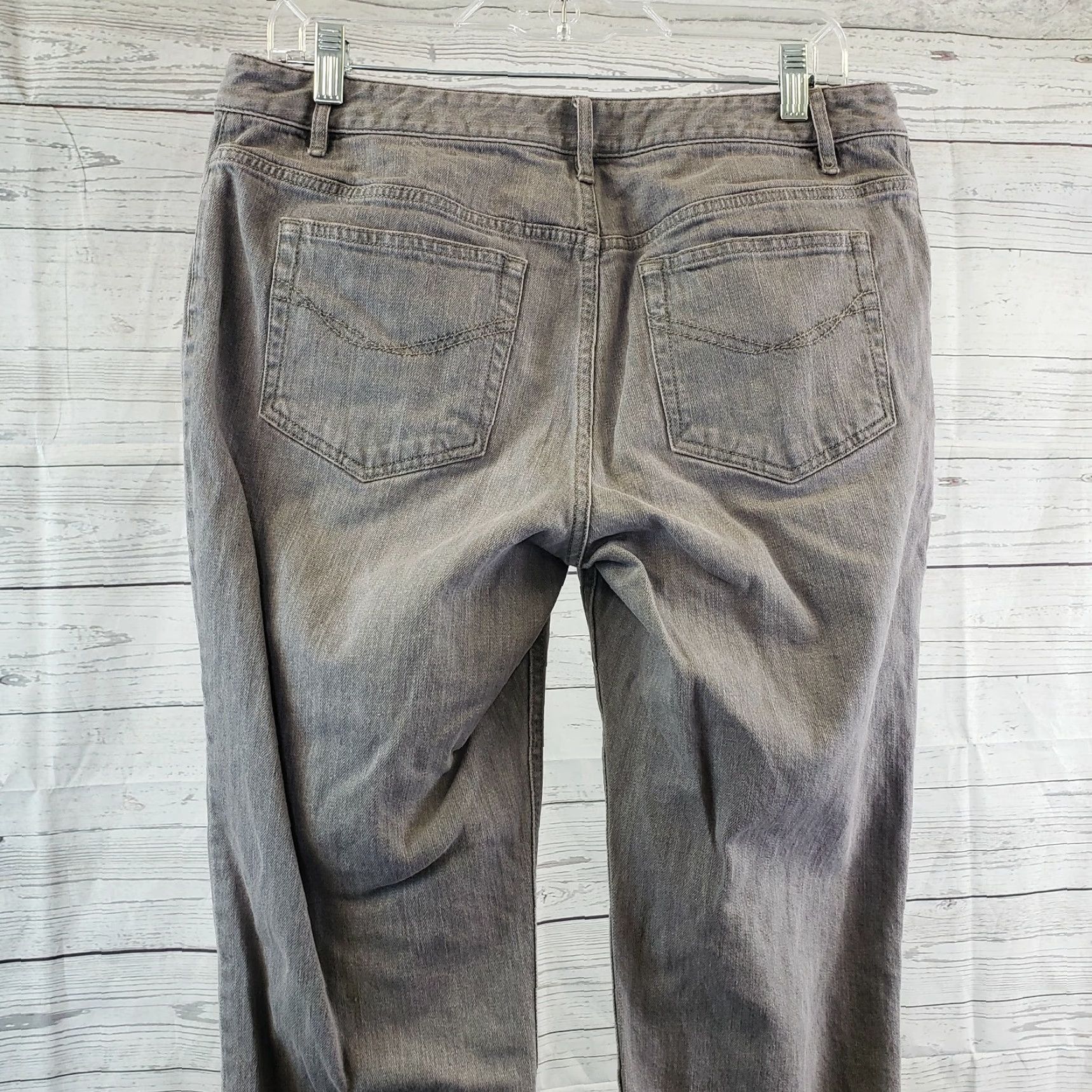 J. Jill J. Jill Jeans Slim Leg 10 Gray Cotton Blend Mid Rise Stretch Women's Regular Inseam 32 Size 32" / US 10 / IT 46 - 4 Thumbnail