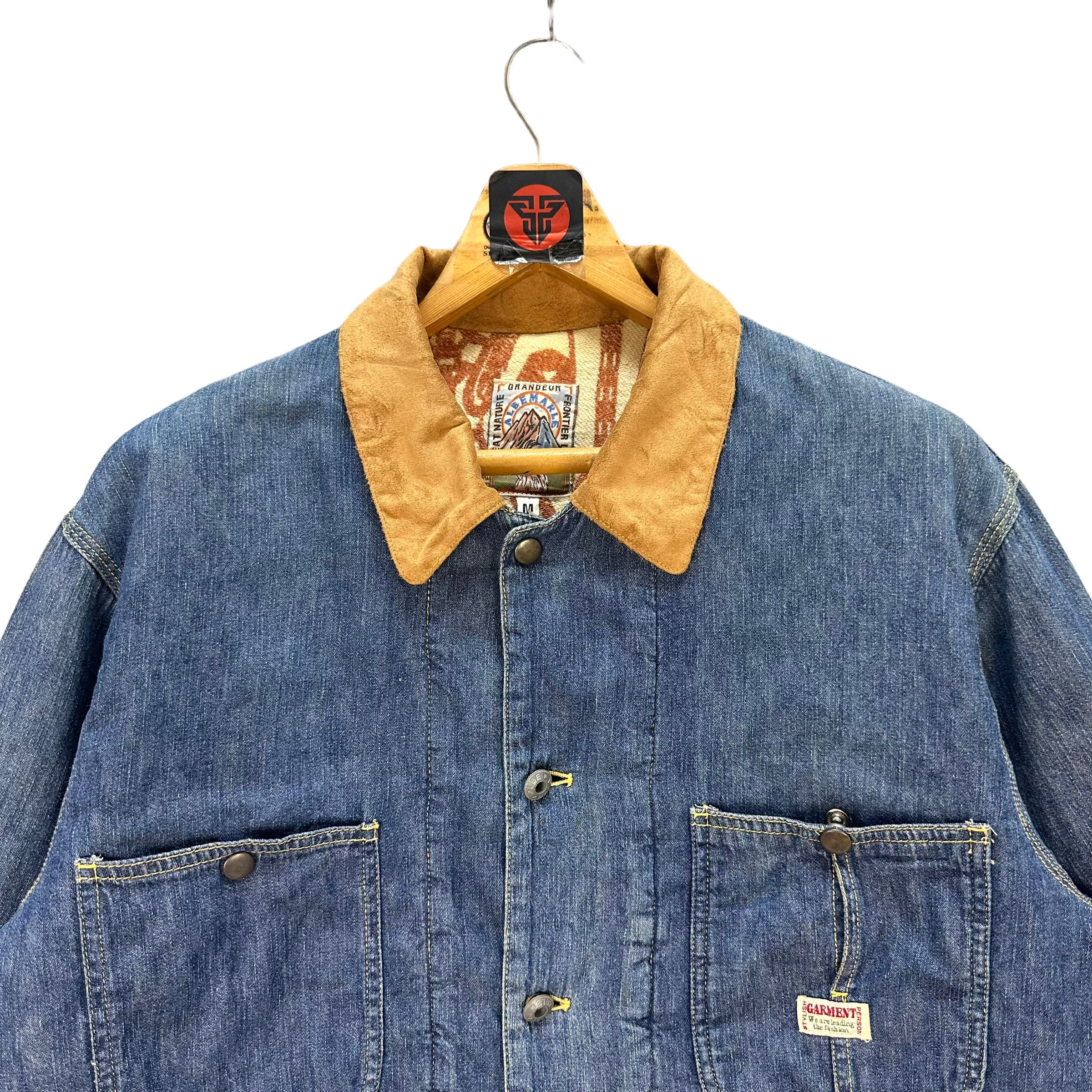 Vintage ALBEMARLE STYLISH GARMENT PERSON DENIM CHORE JACKET 7522-151 Size US M / EU 48-50 / 2 - 2 Thumbnail