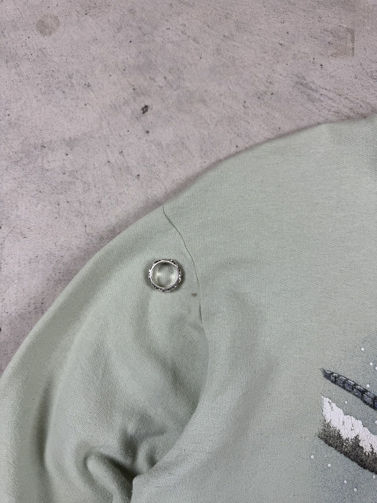 Vintage 1990s Light Green Bird Crewneck Size US S / EU 44-46 / 1 - 4 Thumbnail