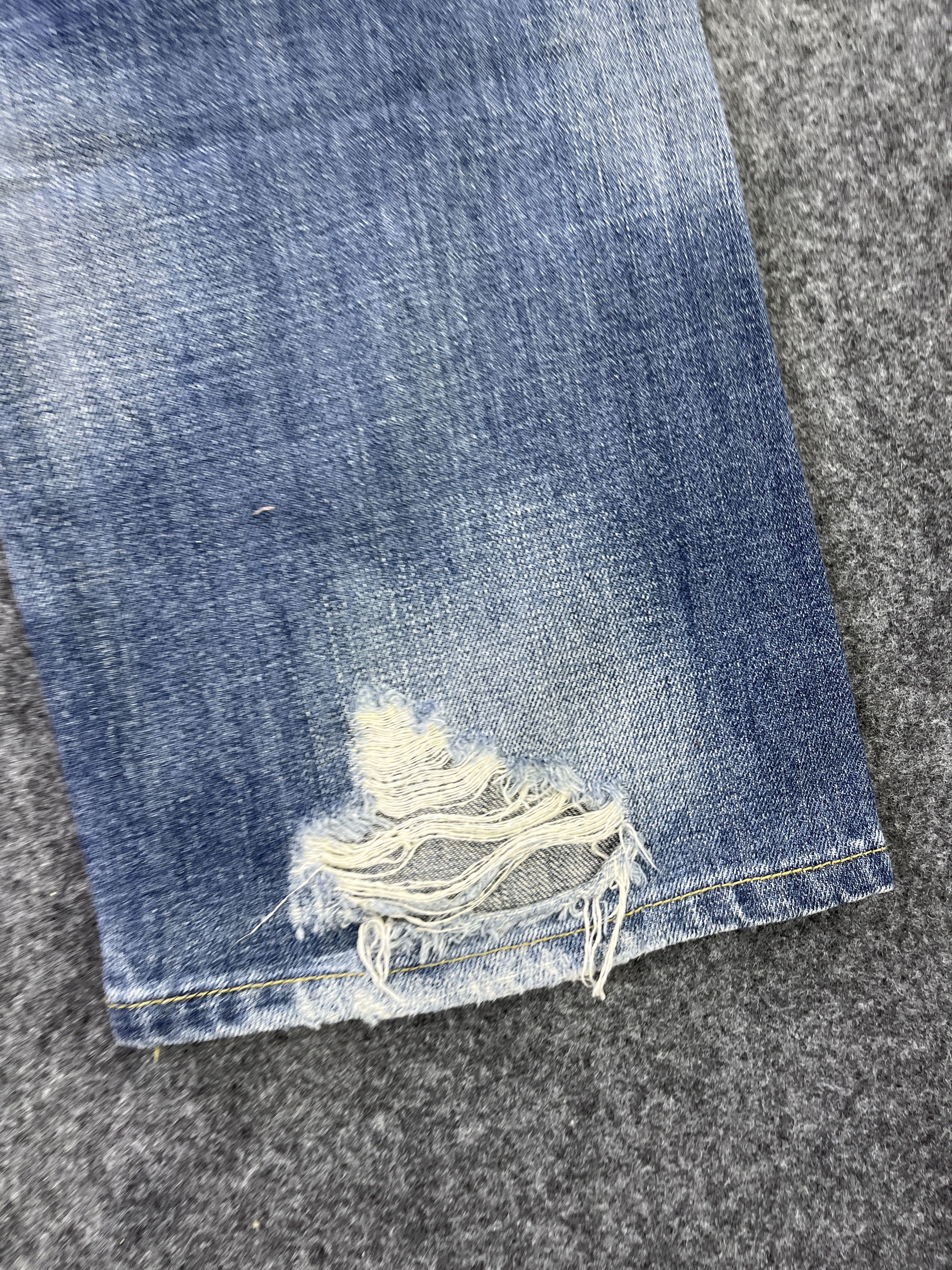 Japanese Brand Savignac 'de Denim Distressed Jeans - J956 Size US 34 / EU 50 - 16 Thumbnail