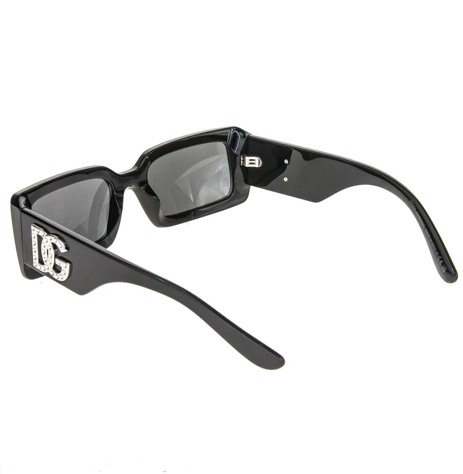 Dolce & Gabbana DOLCE & GABBANA 4447 Black Geometric Narrow Sunglass DG4447B Size ONE SIZE - 2 Thumbnail