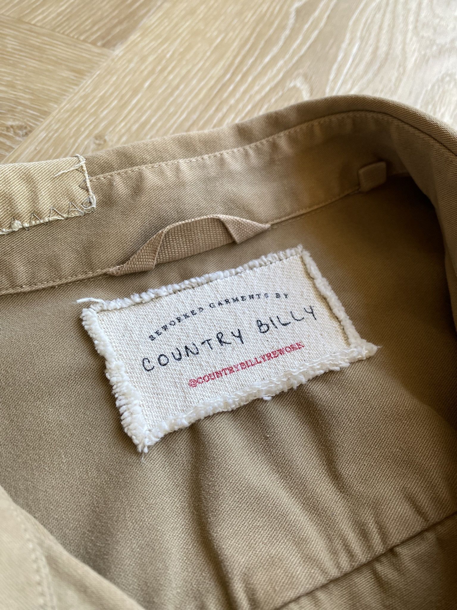 Kapital Repair Work Shirt - Khaki Twill Size US M / EU 48-50 / 2 - 18 Thumbnail