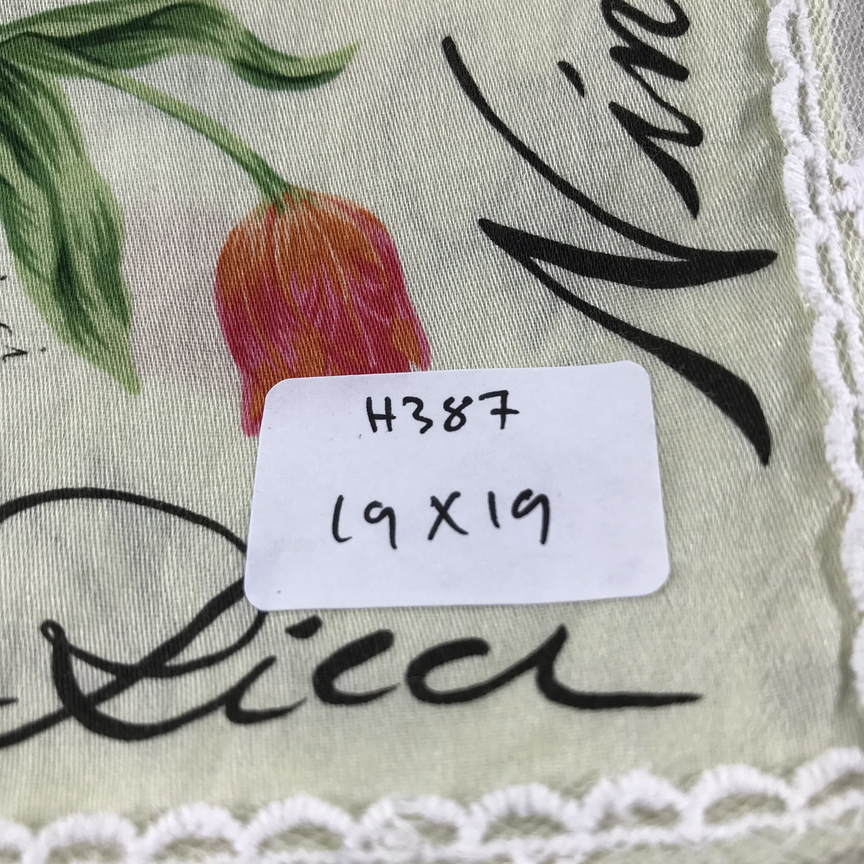 Nina Ricci Nina Ricci Floral Handkerchief Neckerchief Bandana H387 Size ONE SIZE - 7 Thumbnail