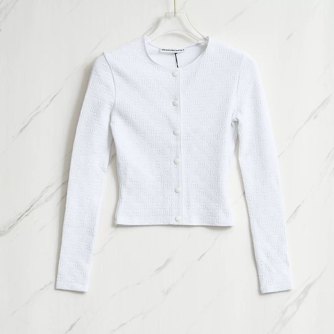 Alexander Wang Alexander Wang Women's Jacquard Slim Cardigan Size M / US 6-8 / IT 42-44 - 1 Thumbnail
