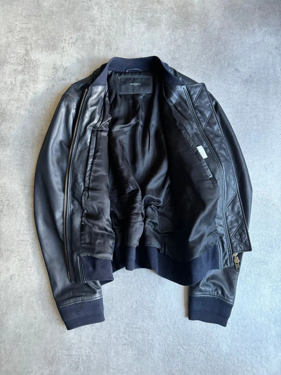 Givenchy SS2013 Givenchy Black Leather Brut Leather Jacket by Riccardo Tisci Size US L / EU 52-54 / 3 - 11 Thumbnail