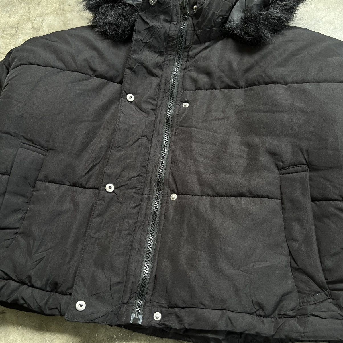 Hysteric Glamour 2000s GRL Hysteric Style Puffer Boxy Fur Zip Jacket Size ONE SIZE - 4 Thumbnail