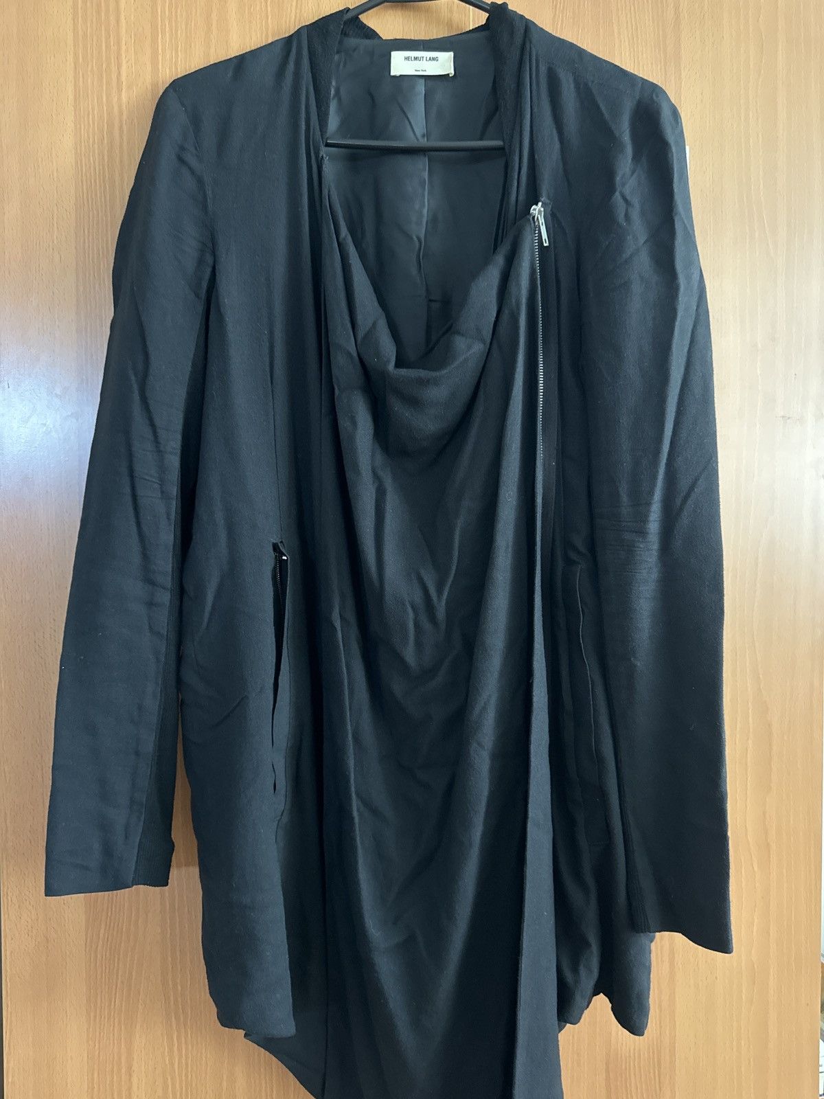 Helmut Lang Helmut Lang Black Cascade Twill Jacket Size S / US 4 / IT 40 - 1 Thumbnail
