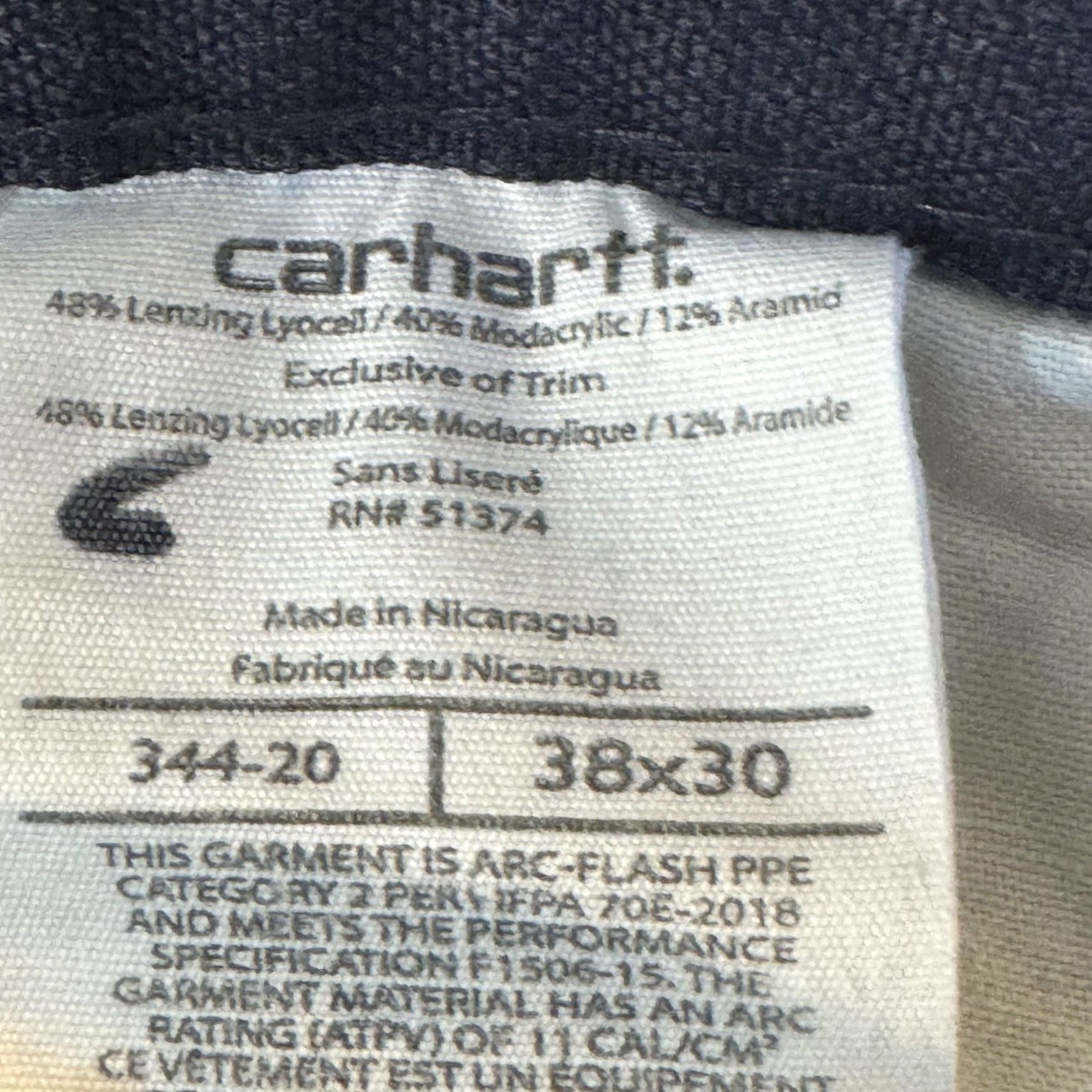 Carhartt Carhartt FR Cargo Pants Mens 38x30 Blue Westex DH CAT2 Arc Flash Workwear Cargo Pant Men Blue FR Workwear Size US 38 / EU 54 - 4 Thumbnail