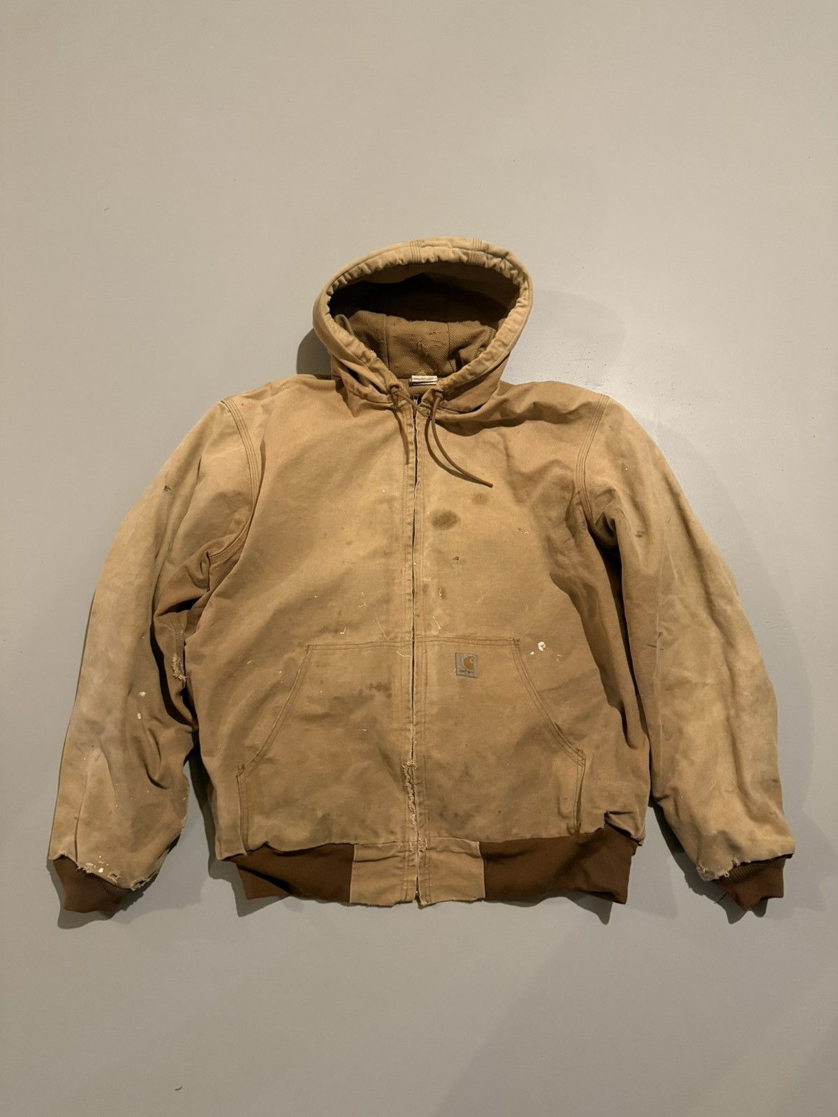 Carhartt Vintage 90s Carhartt Hooded Workwear Jacket Size US XL / EU 56 / 4 - 1 Thumbnail