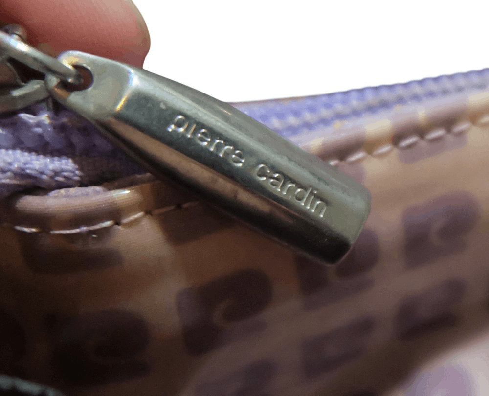 Pierre Cardin Pierre Cardin Vinyl Handbag Purple Logo Pattern Size ONE SIZE - 7 Thumbnail