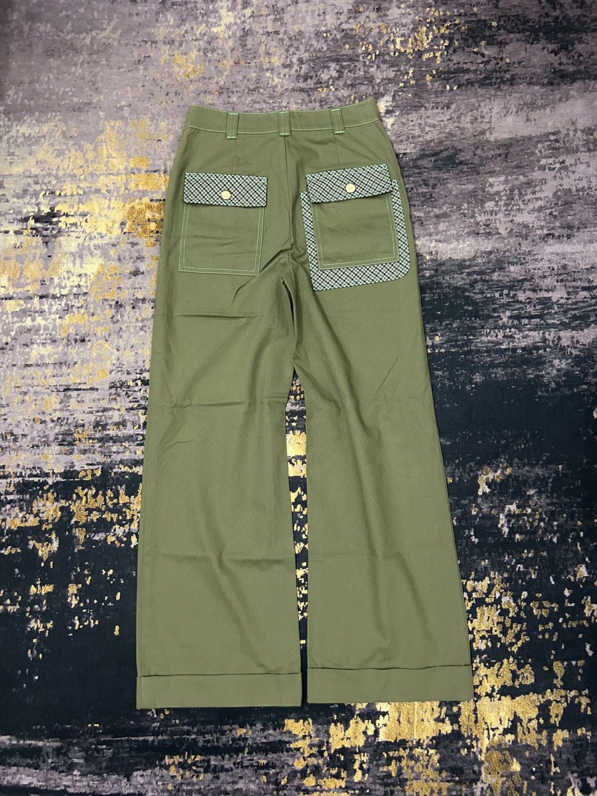 Andersson Bell Anderson Bell Plaid Pocket Pants Size US 27 - 3 Thumbnail