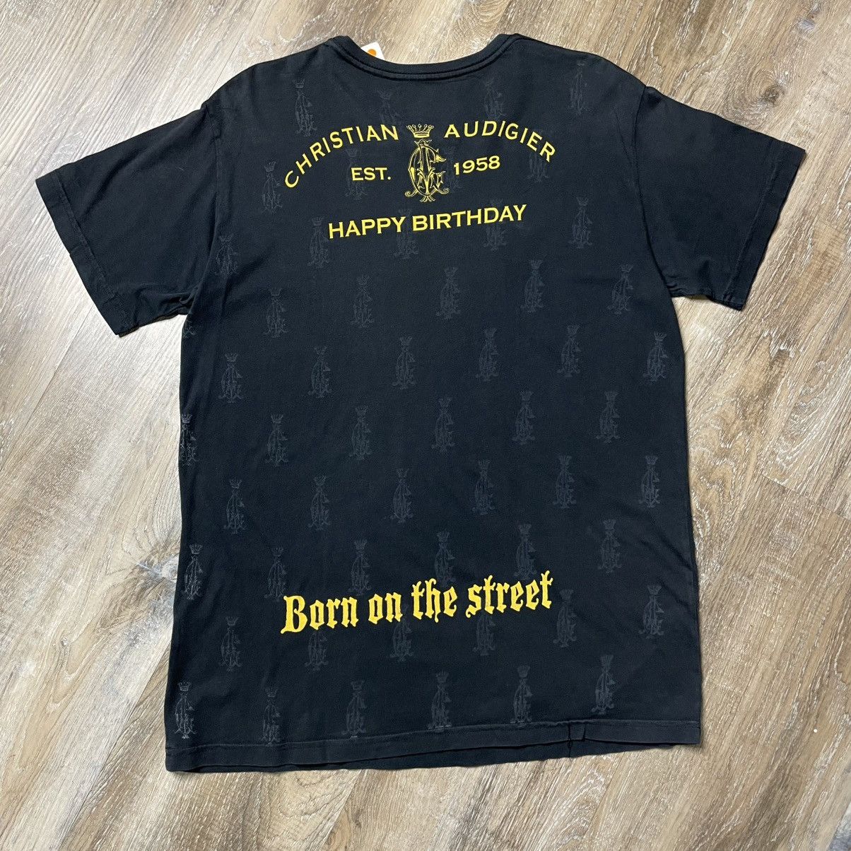 Christian Audigier × Ed Hardy Christian Audigier Birthday Smet Tee Shirt Mens Large Y2K Size US L / EU 52-54 / 3 - 2 Thumbnail