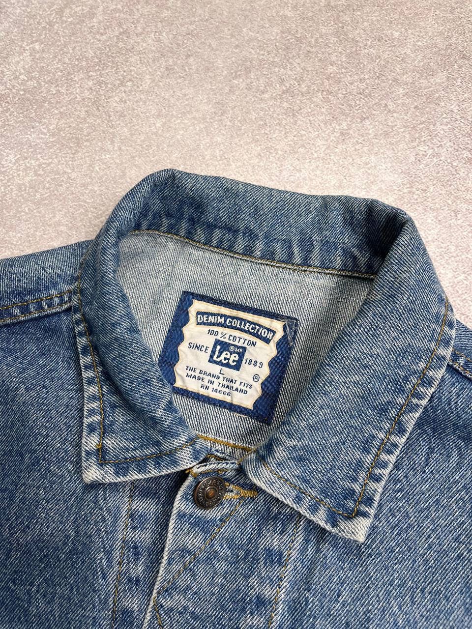 Vintage Vintage 90s Eagle Custom Lee Denim Jeans Jacket Y2K L Size US L / EU 52-54 / 3 - 3 Thumbnail