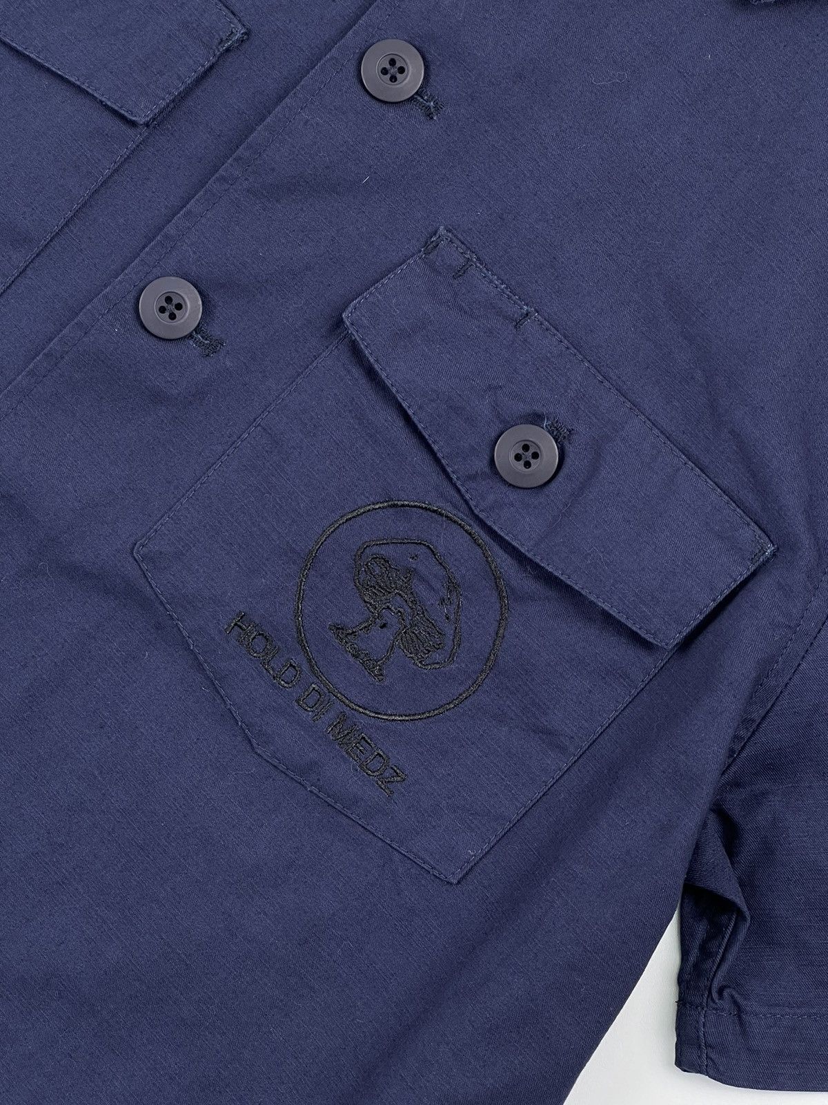 image of Stussy Short Sleeve Work Shirt S in Navy, Men's (Size Small)