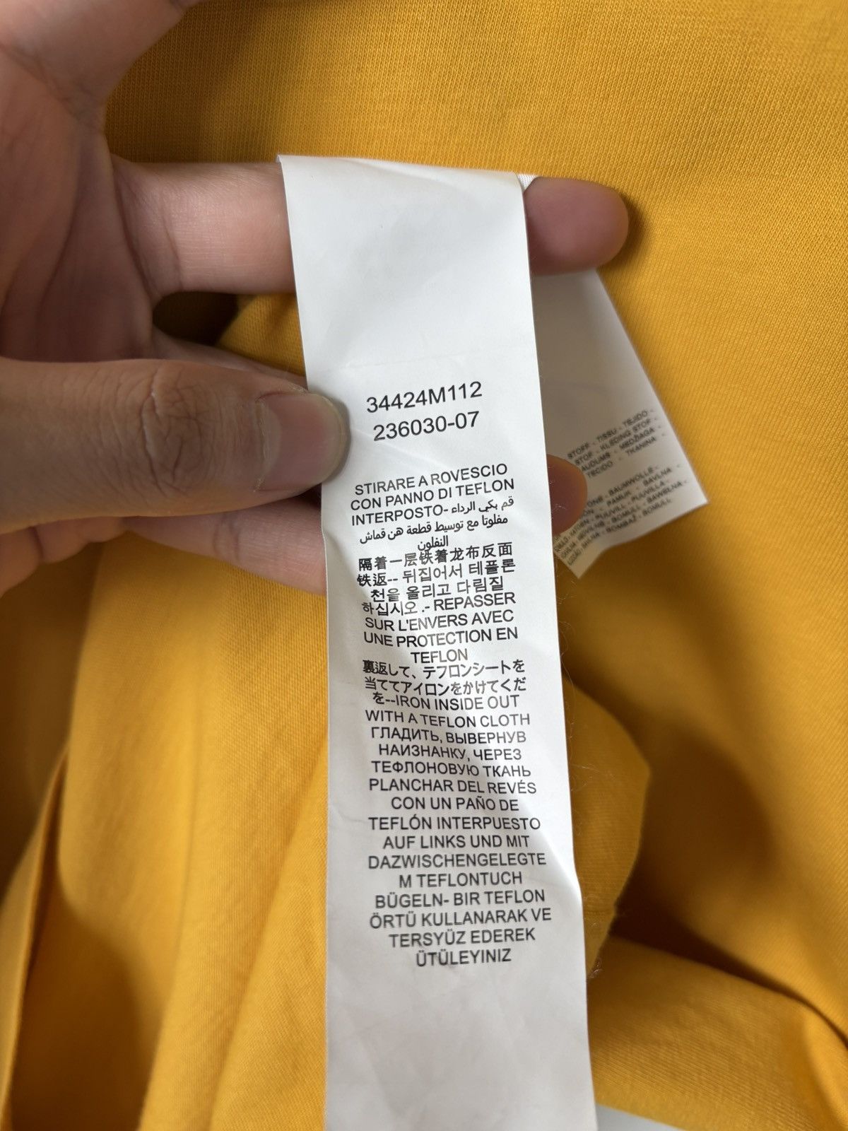 424 424 Yellow Crewneck T-Shirt Size US L / EU 52-54 / 3 - 7 Thumbnail