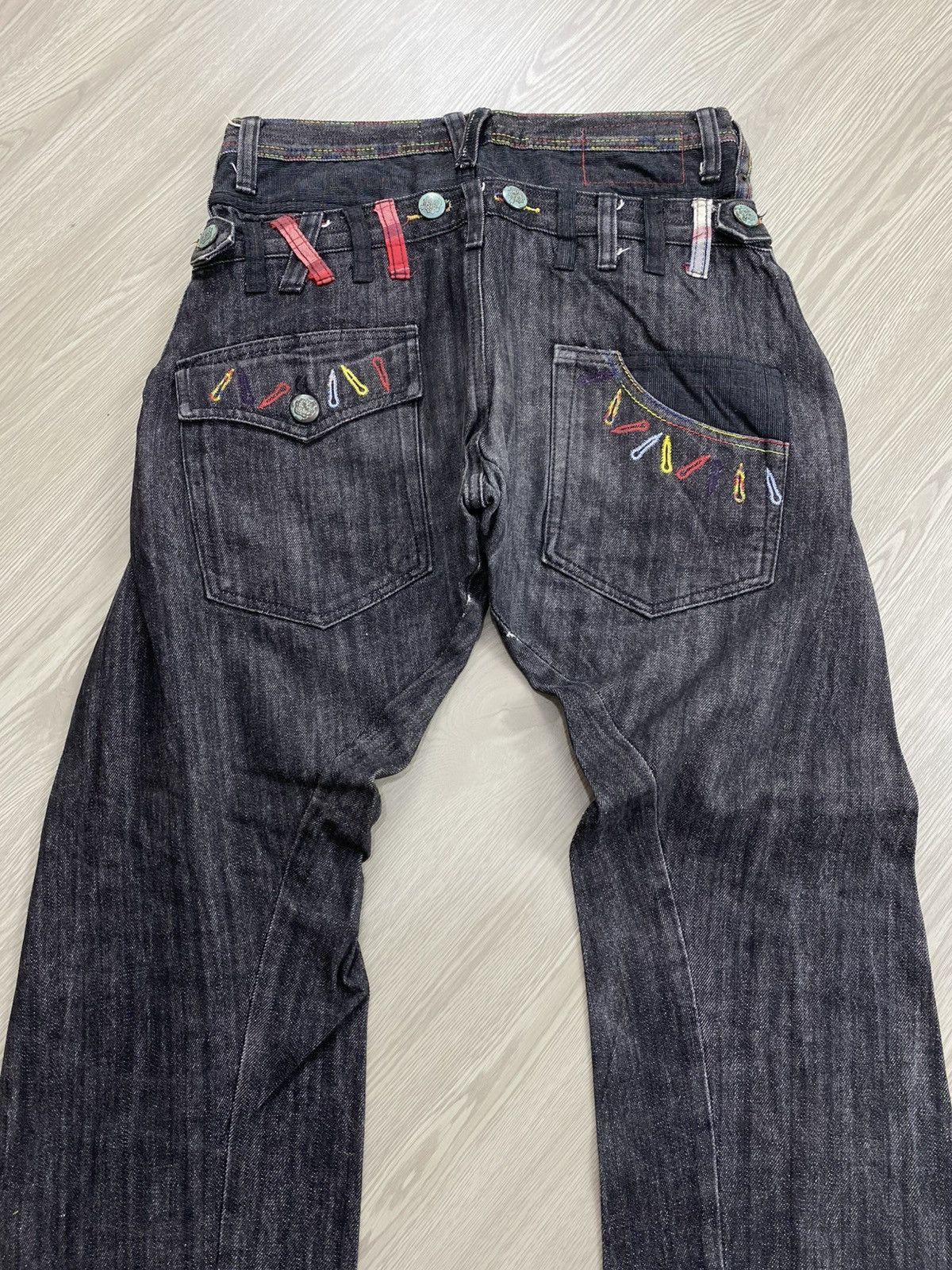 Number (N)ine 🇯🇵2000s Breathmint Double Waist Punk Multipocket Y2K Jeans Size US 29 - 20 Thumbnail
