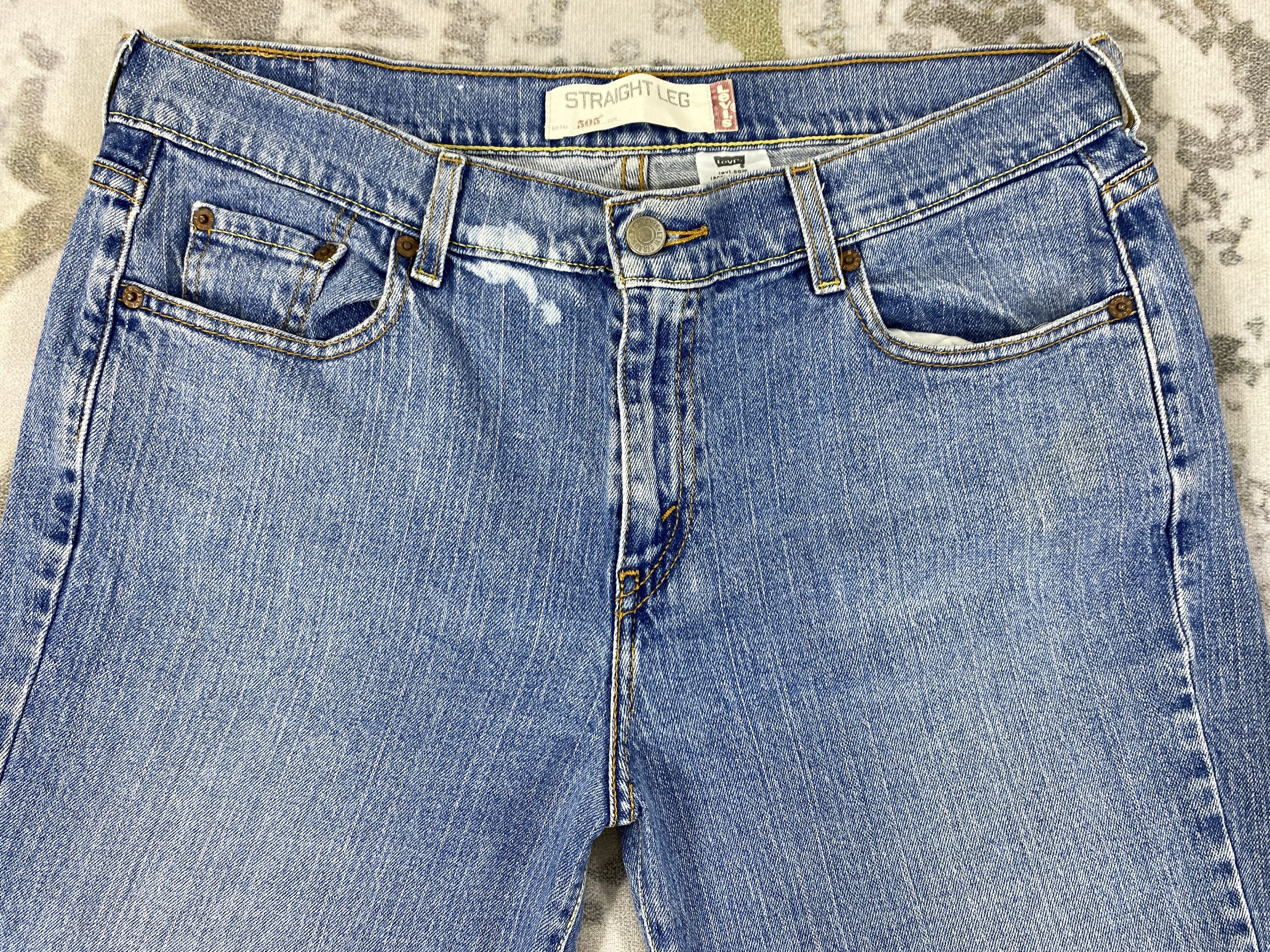 Levi's Vintage Levi's 505 Straight Blue Denim 35 x 31 JN630 Size US 35 - 3 Thumbnail