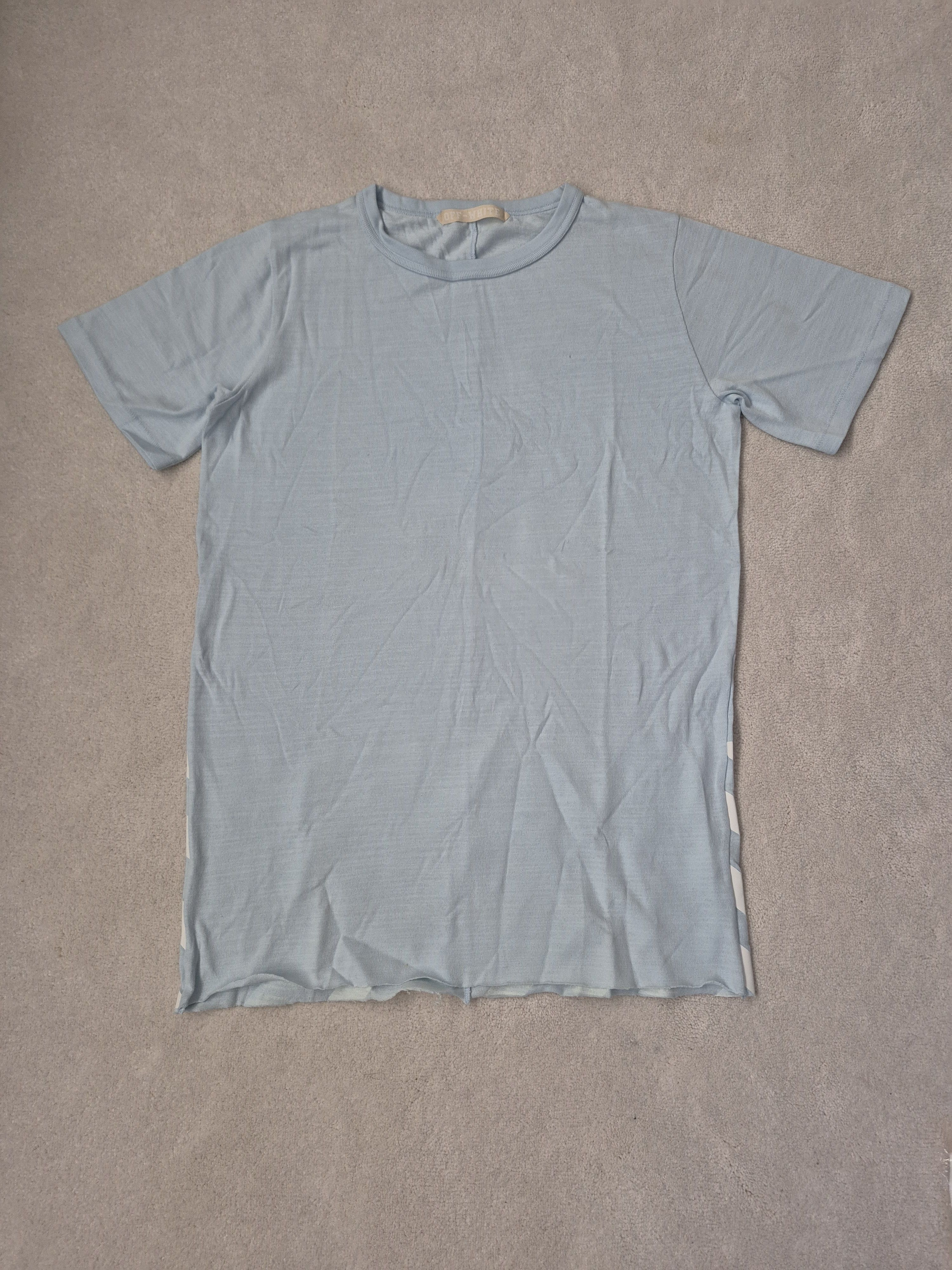 Off-White Off White Blue Layering Tee Stripes Arrows Virgil Medium Size US M / EU 48-50 / 2 - 4 Thumbnail