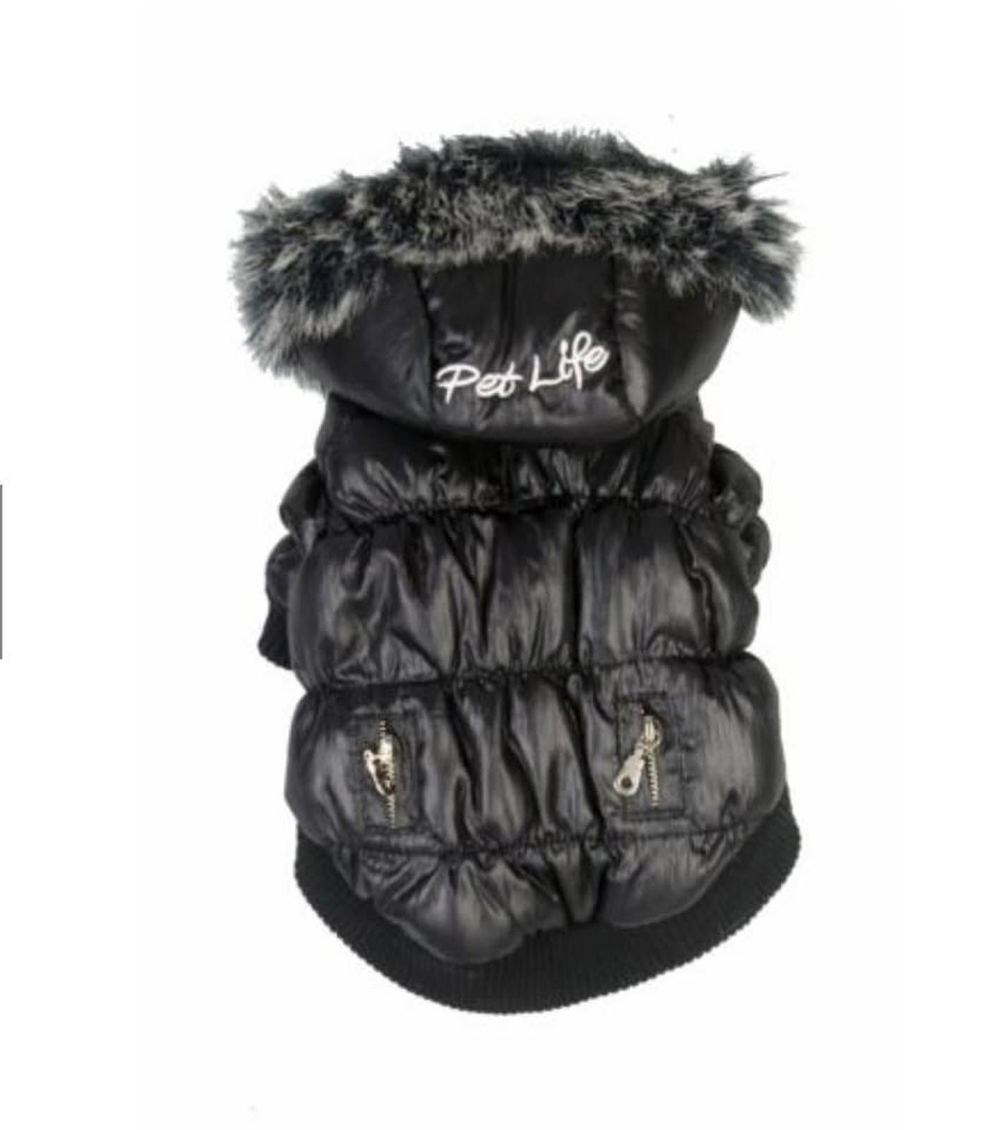 Other Pet Life Metallic Ski Parka Dog Jacket with Hood Size XSmall Size ONE SIZE - 1 Thumbnail