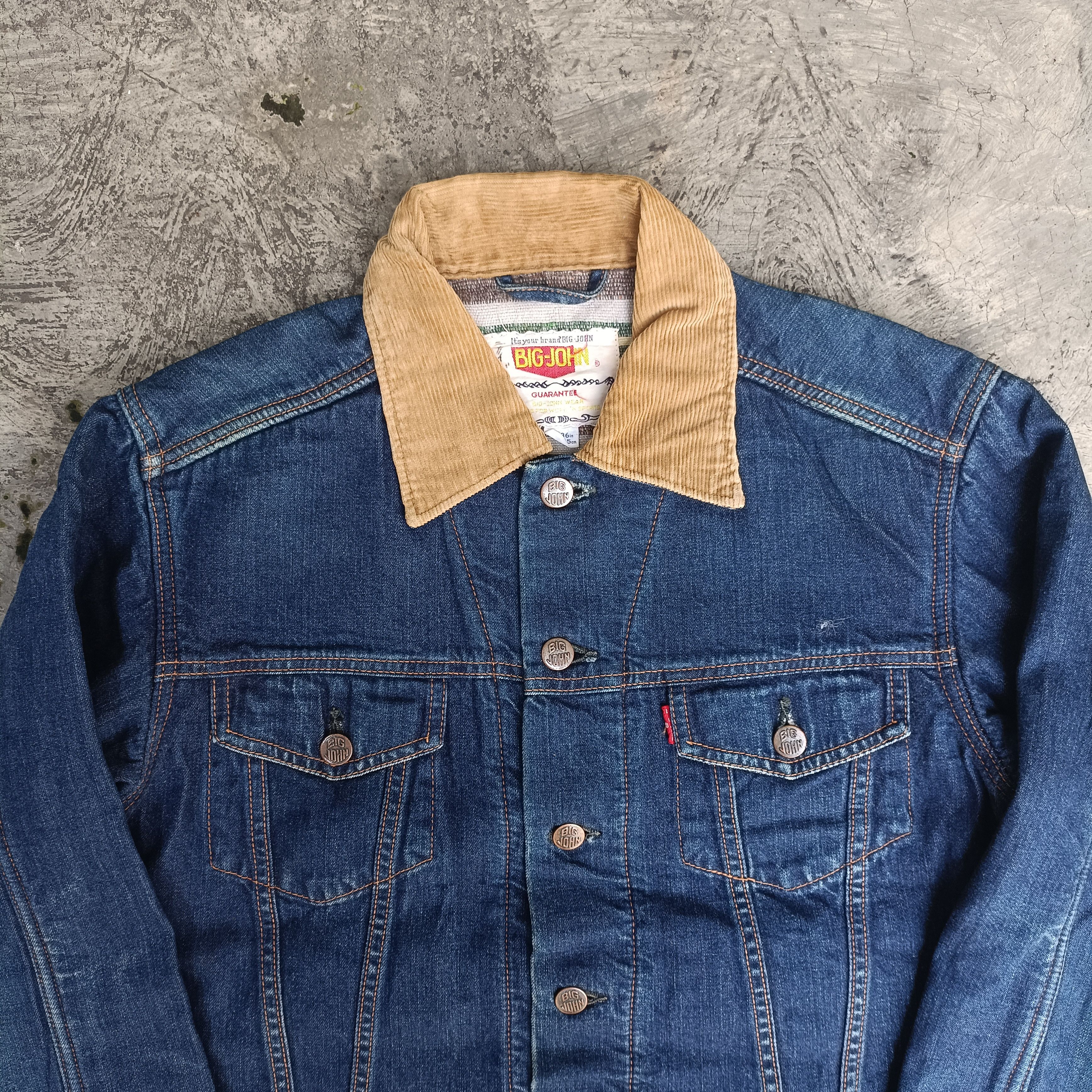 Big John Vintage 90s Big John Denim Blanked Lined Jacket Size US M / EU 48-50 / 2 - 3 Thumbnail