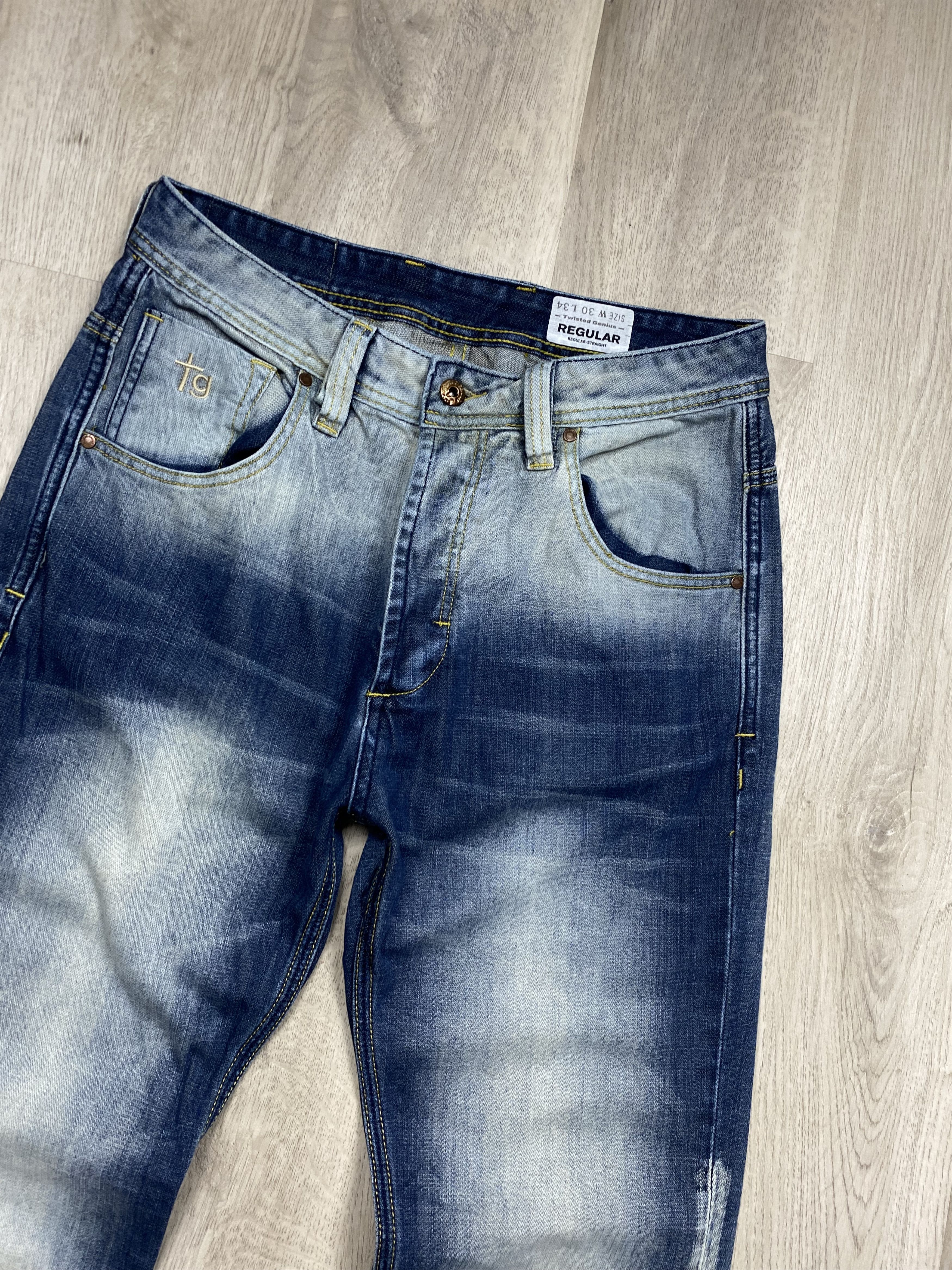 Vintage Twisted Genius Vintage Mens Denim Pants Y2K Jeans Size US 30 / EU 46 - 2 Thumbnail