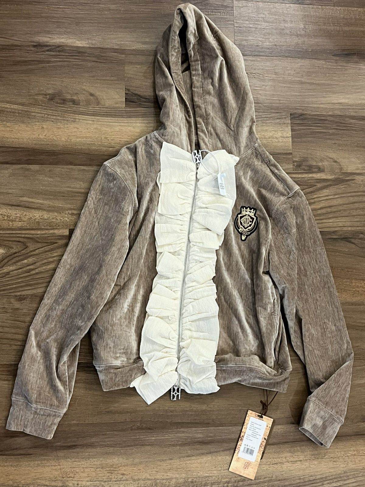Birth of Royal Child Birth if royal child ruffled velvet hoodie Small NEW Size US S / EU 44-46 / 1 - 1 Thumbnail