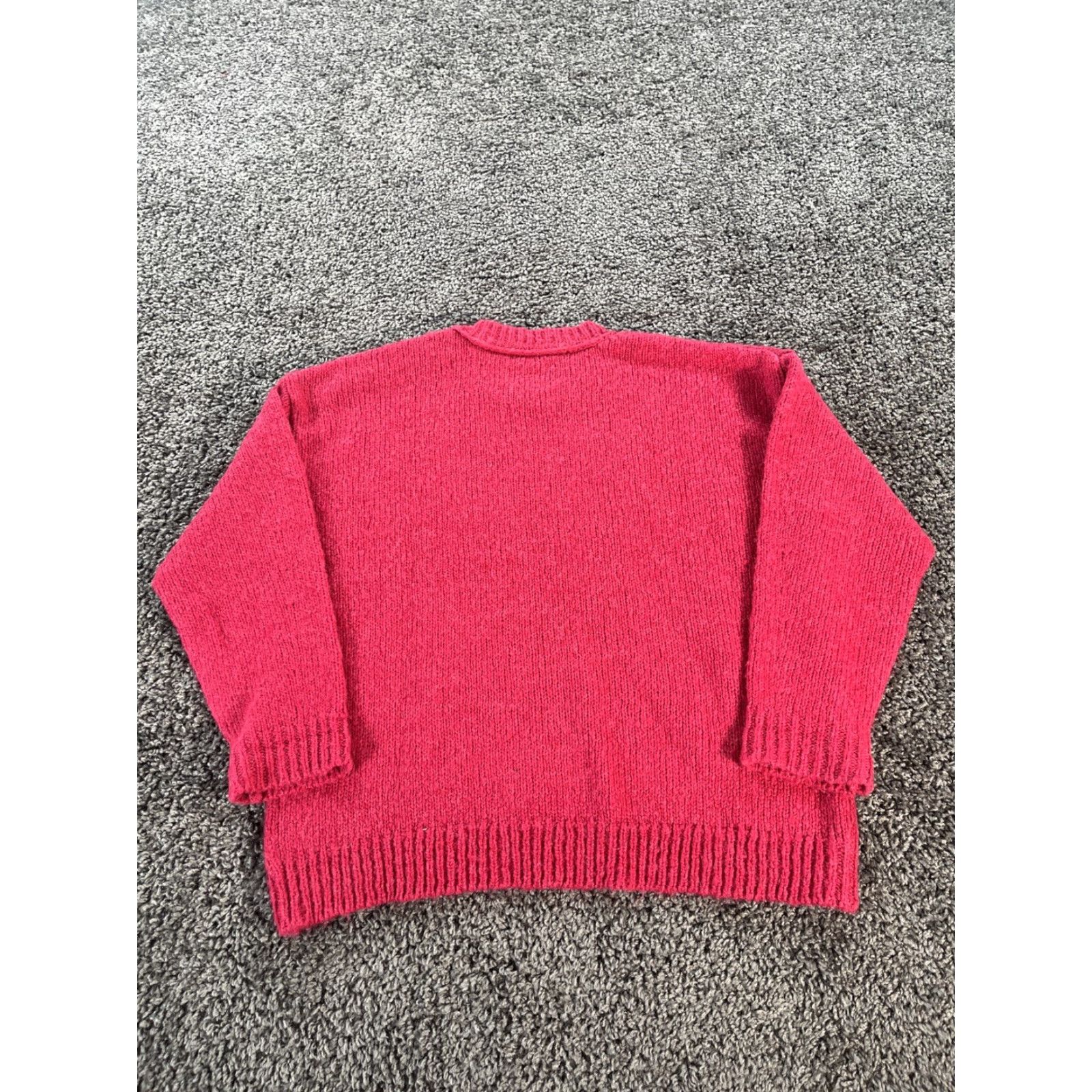 J.Crew J.CREW Knit Sweater Womens L Alpaca Pink Cable-Knit Crew Neck Pullover Long Sleeve Size L / US 10 / IT 46 - 7 Thumbnail