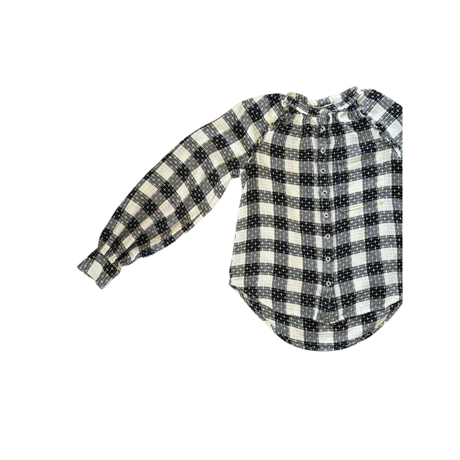 Anthropologie Anthropologie Pilcro Womens Size XS Plaid Buttondown Blouse Size XS / US 0-2 / IT 36-38 - 8 Thumbnail