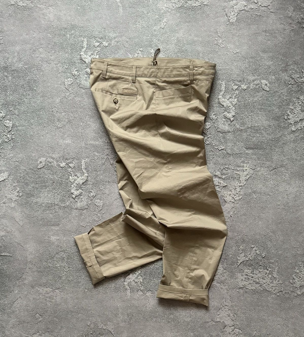 Designer × Prada Prada M Wmns beige chino pant trouser Jean casual Size 26" / US 2 / IT 38 - 15 Thumbnail