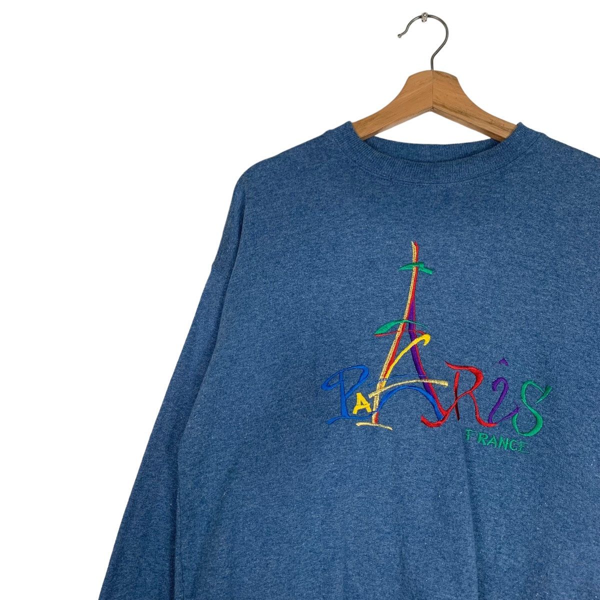 Vacation EURO SOUVENIR Eiffel Tower Paris Sweatshirt #0503-C23 Size US M / EU 48-50 / 2 - 6 Thumbnail