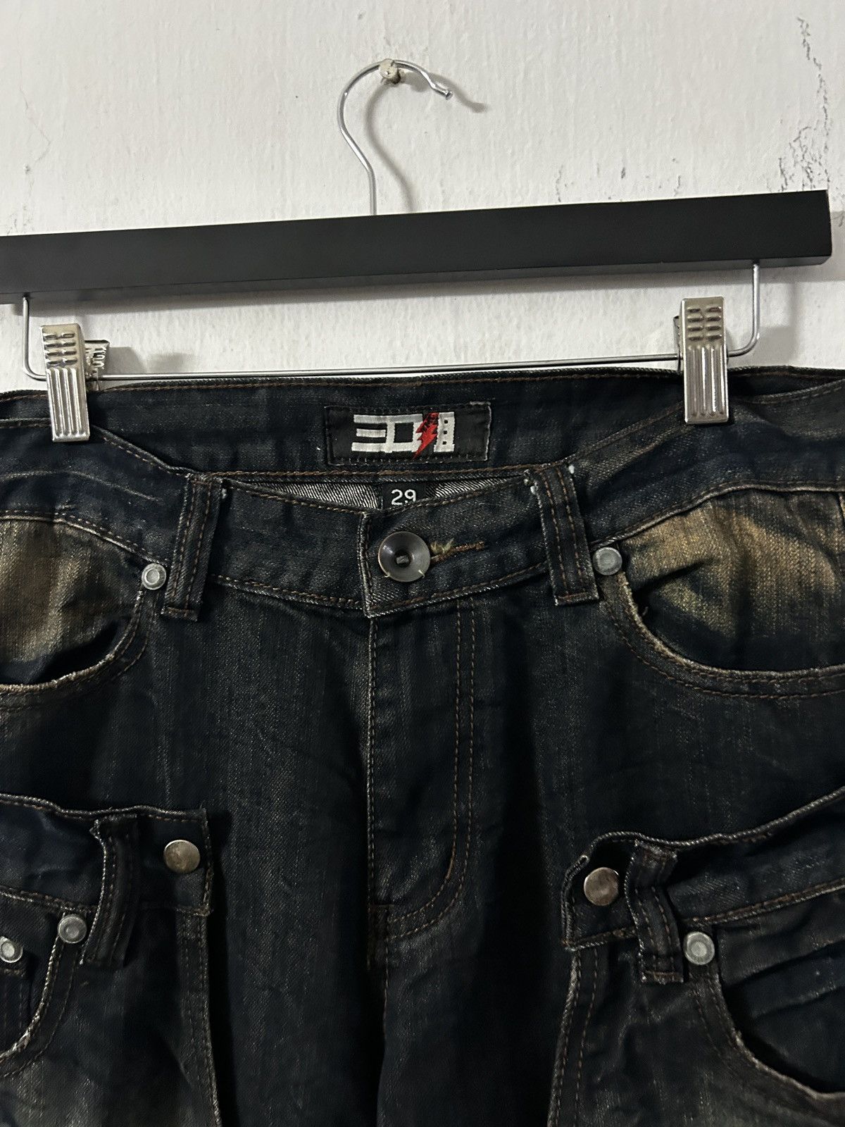 Japanese Brand 2000’s Japanese Brand sick design studded grunge punk style Size US 30 / EU 46 - 6 Thumbnail