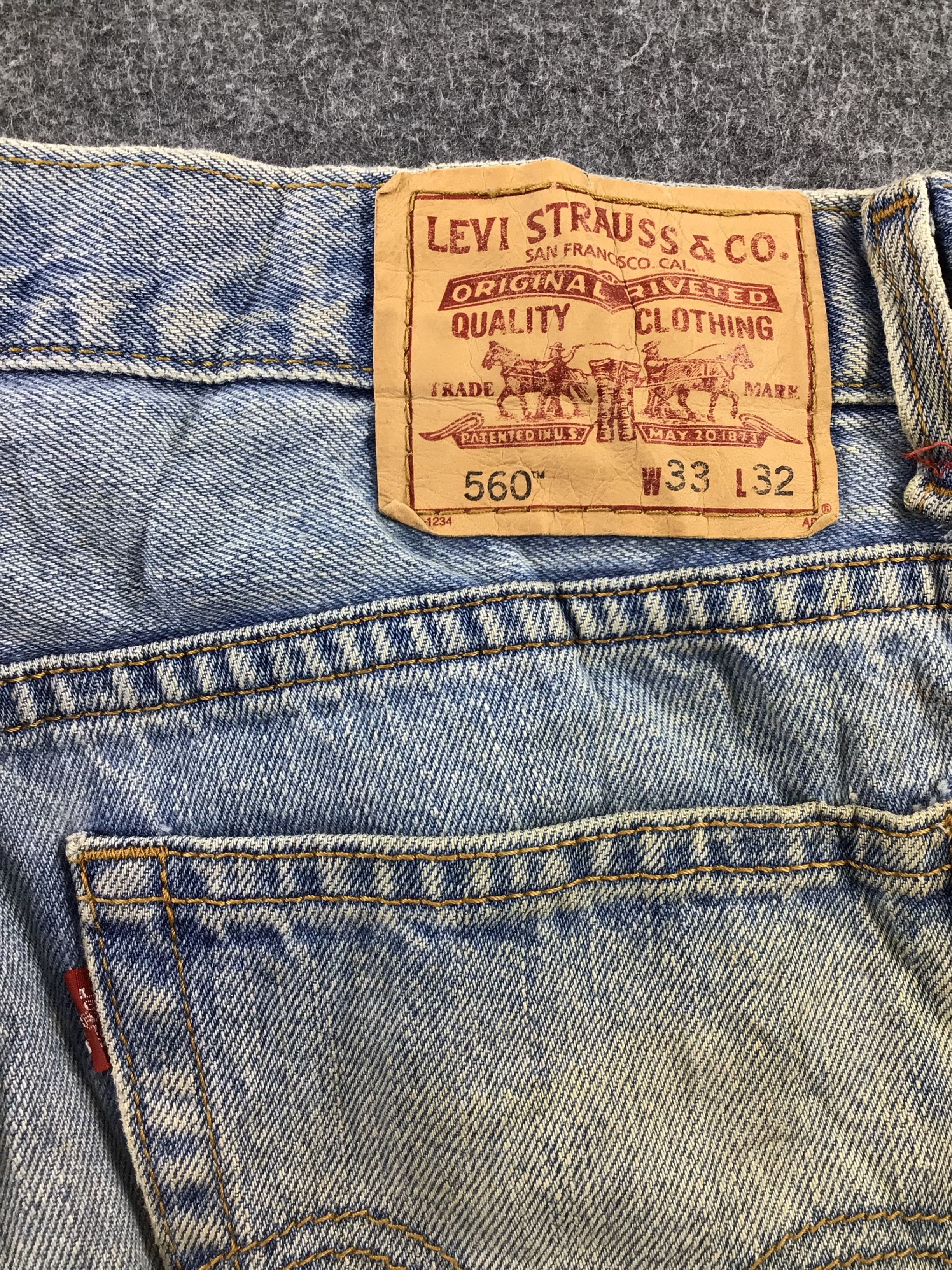 Levi's Vintage Levis 560 Jeans Faded Blue Deni KJ275 Size US 33 - 5 Thumbnail