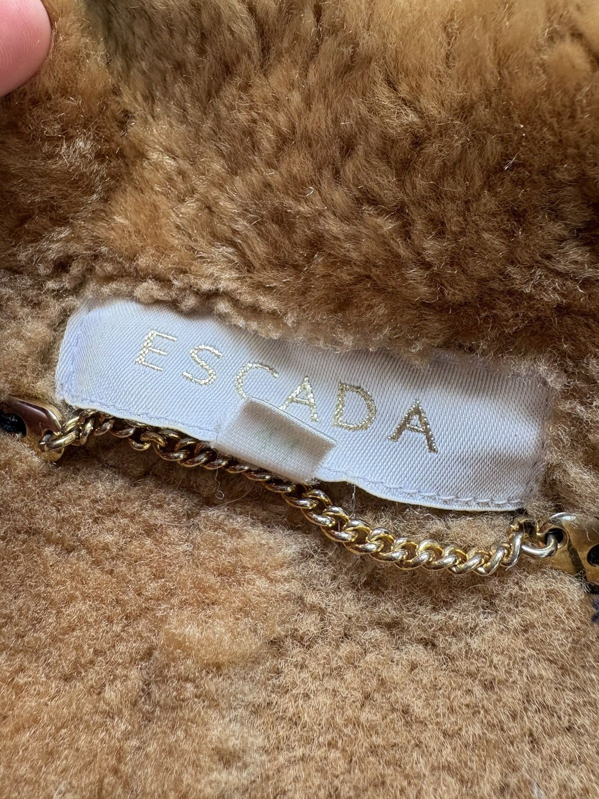 Escada Vintage Escada Luxury Shearling Lambskin Leather Coat Jacket Size M / US 6-8 / IT 42-44 - 10 Thumbnail