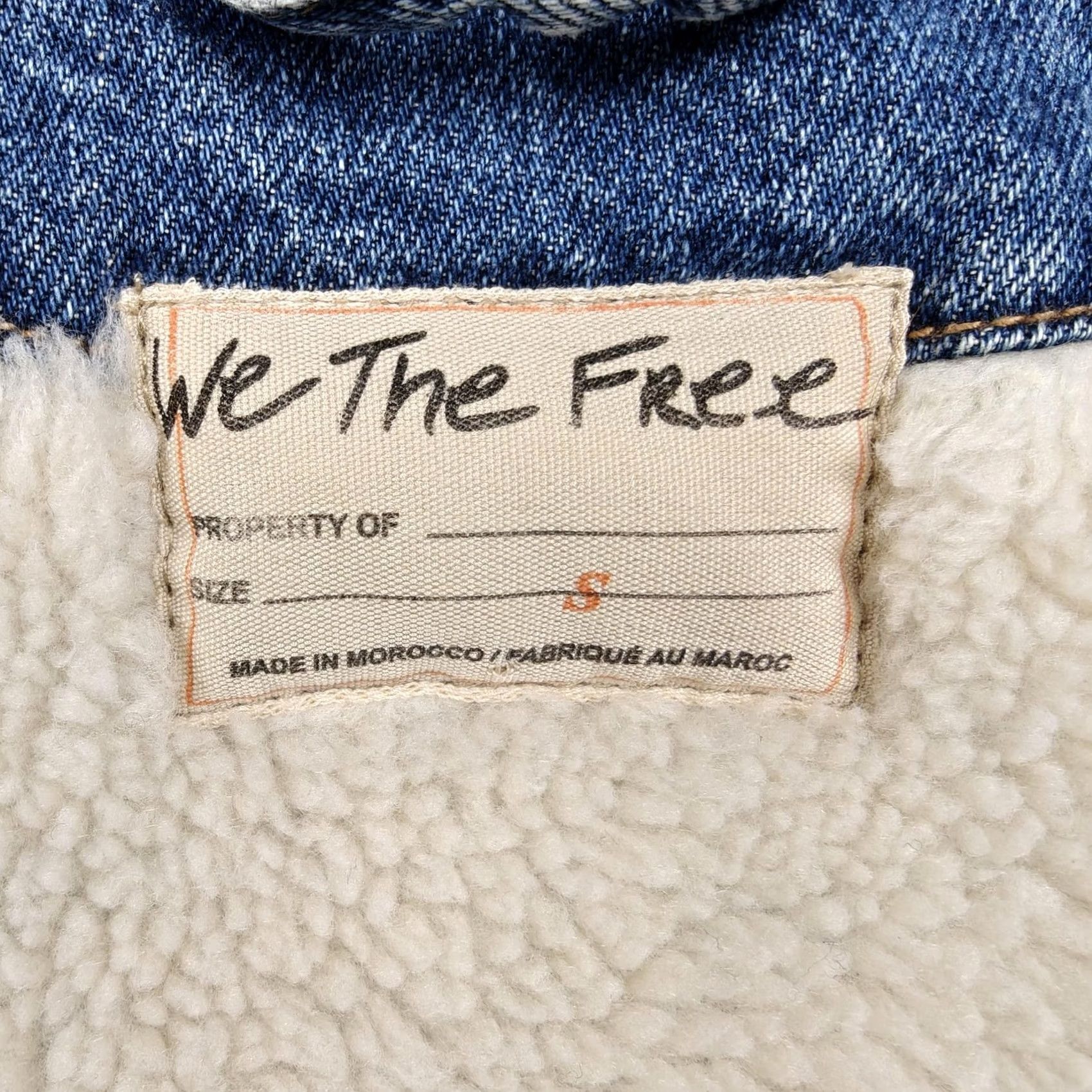 Vintage We The Free Vest Womens Small Blue Denim Sherpa Lined Snap Front Pockets Western Vest Shirt? Size S / US 4 / IT 40 - 5 Thumbnail