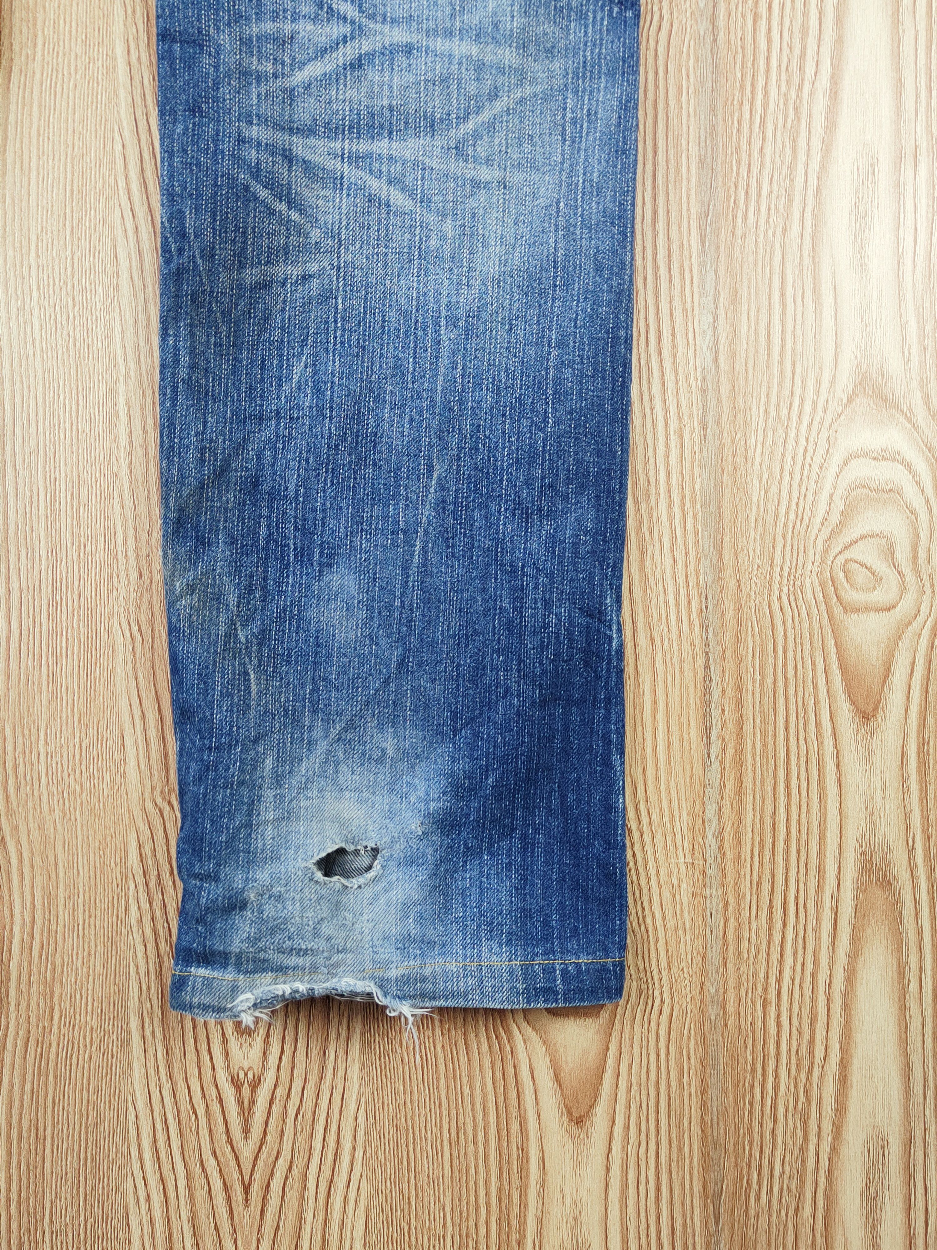 Japanese Brand Redpepper Blue Distressed Ripped Jeans #S2698 Size 31" - 17 Thumbnail