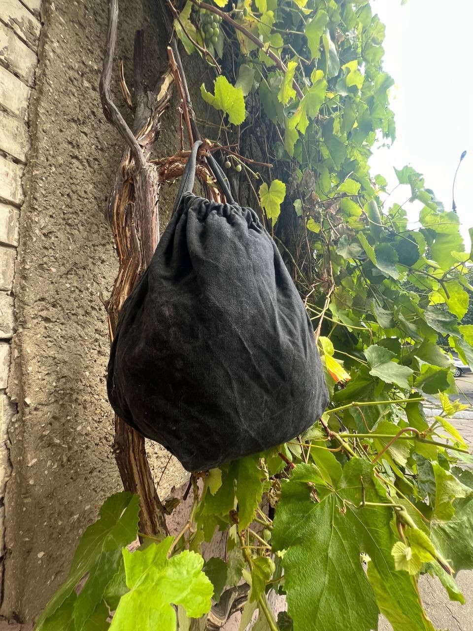 Designer × Japanese Brand × Vintage Opium Black Draw Top Bucket Light Hand Shoulder Bag Size ONE SIZE - 4 Thumbnail
