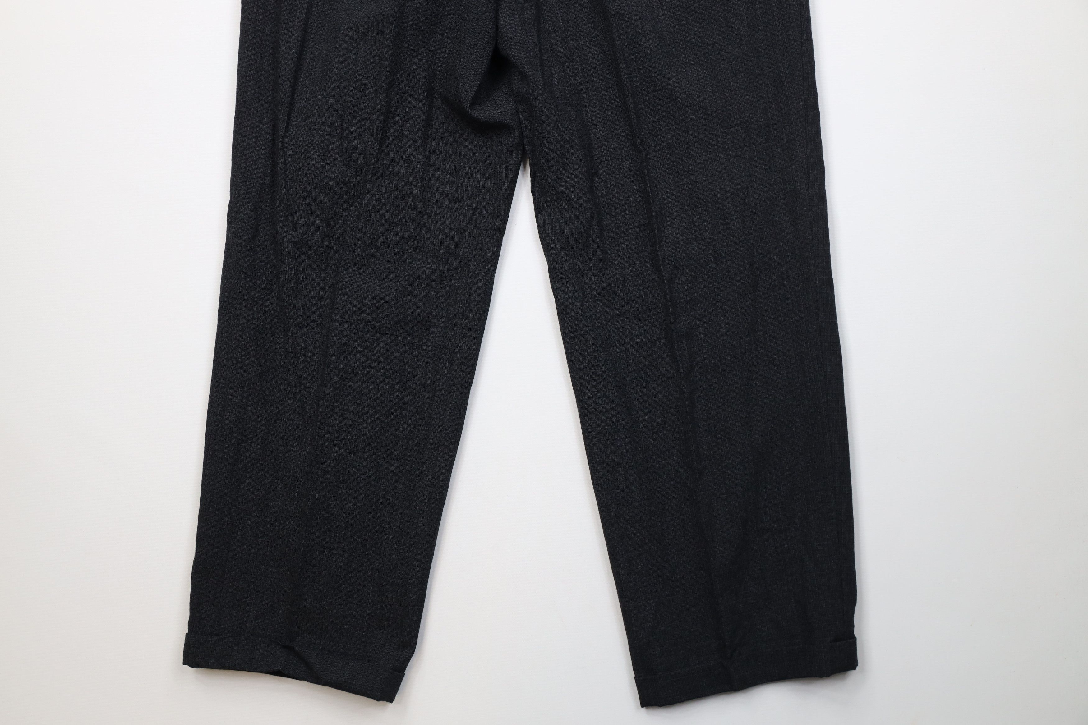 Vintage Vintage 90s Streetwear Knit Wide Leg Chino Pants Gray Plaid Size US 32 / EU 48 - 12 Thumbnail