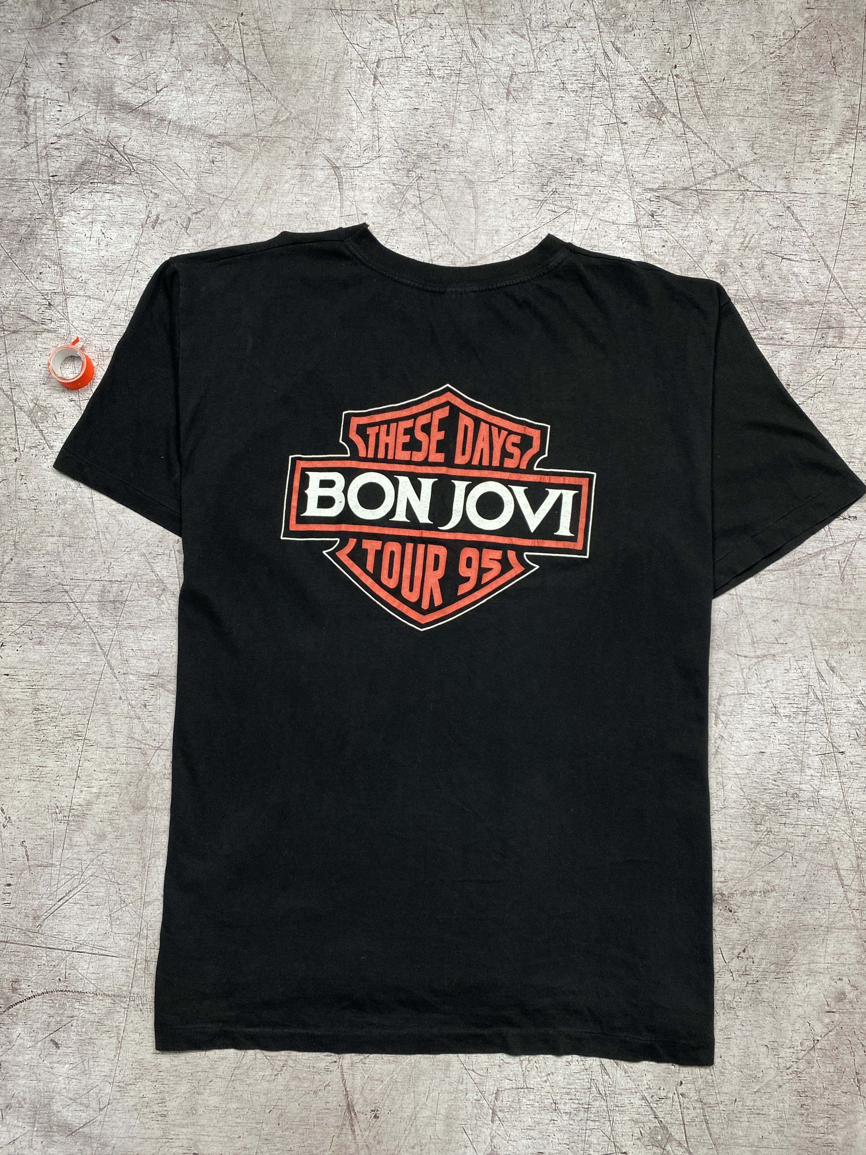 Bon Jovi × Vintage Bon Jovi Vintage 1995 Rock Band Tour T-Shirt Size US XL / EU 56 / 4 - 6 Thumbnail