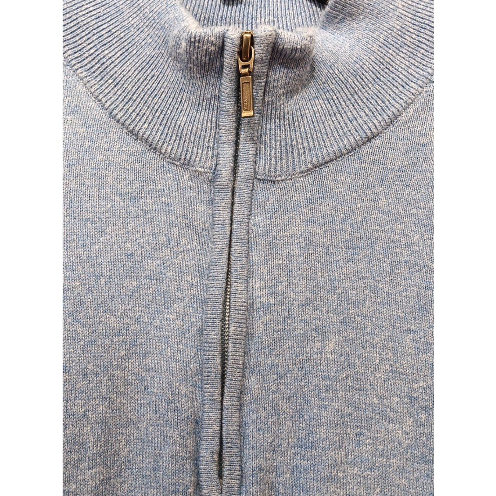 Vintage VINTAGE L.L. Bean Sweater Pullover 1/4 Zip Men Large Blue Cashmere Cotton Blend Crew Neck Big & Tall Mens Regular Fit Size US L / EU 52-54 / 3 - 2 Thumbnail