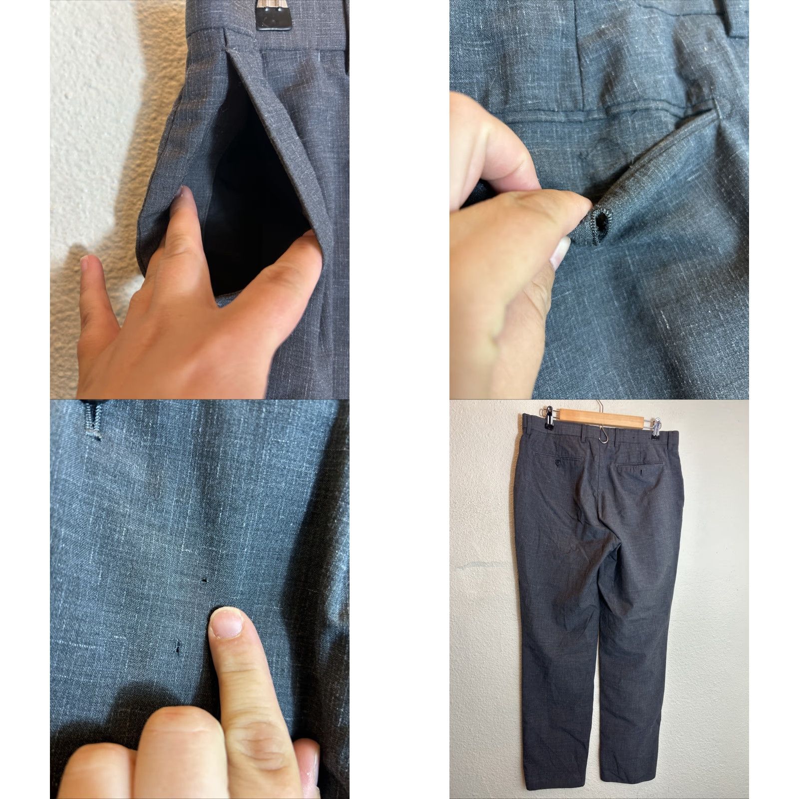Banana Republic VINTAGE? Not specified. Banana Republic Dress Pants Men 33 33 Wool Charcoal Gray Italian Marzotto Size US 33 - 8 Thumbnail
