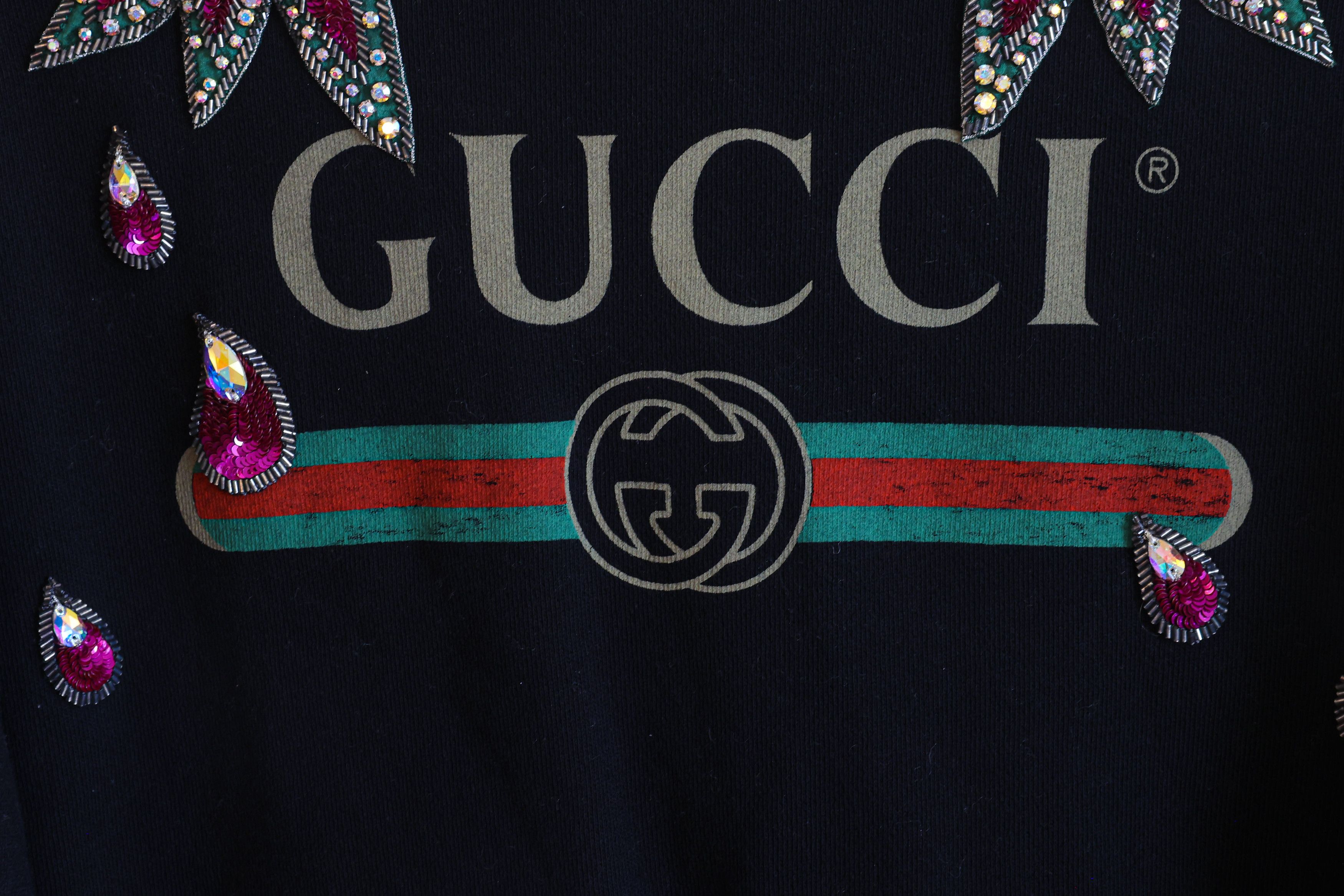 Gucci Gucci Crystal Embellished Crewneck Women's Size S / US 4 / IT 40 - 2 Thumbnail