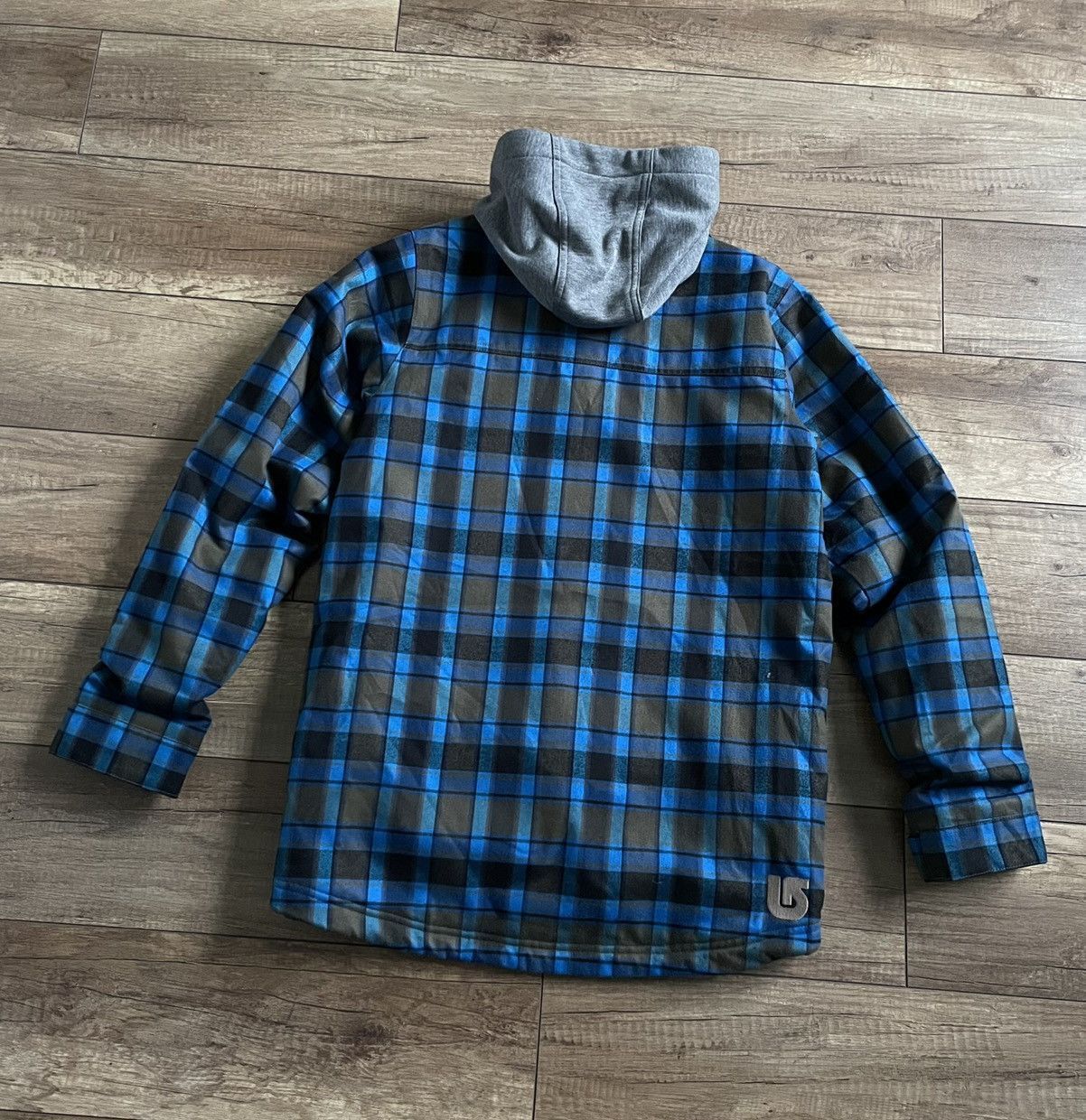 Burton Burton Dryride Snowboard Hooded Checkered Flannel Jacket Size S / US 4 / IT 40 - 2 Thumbnail