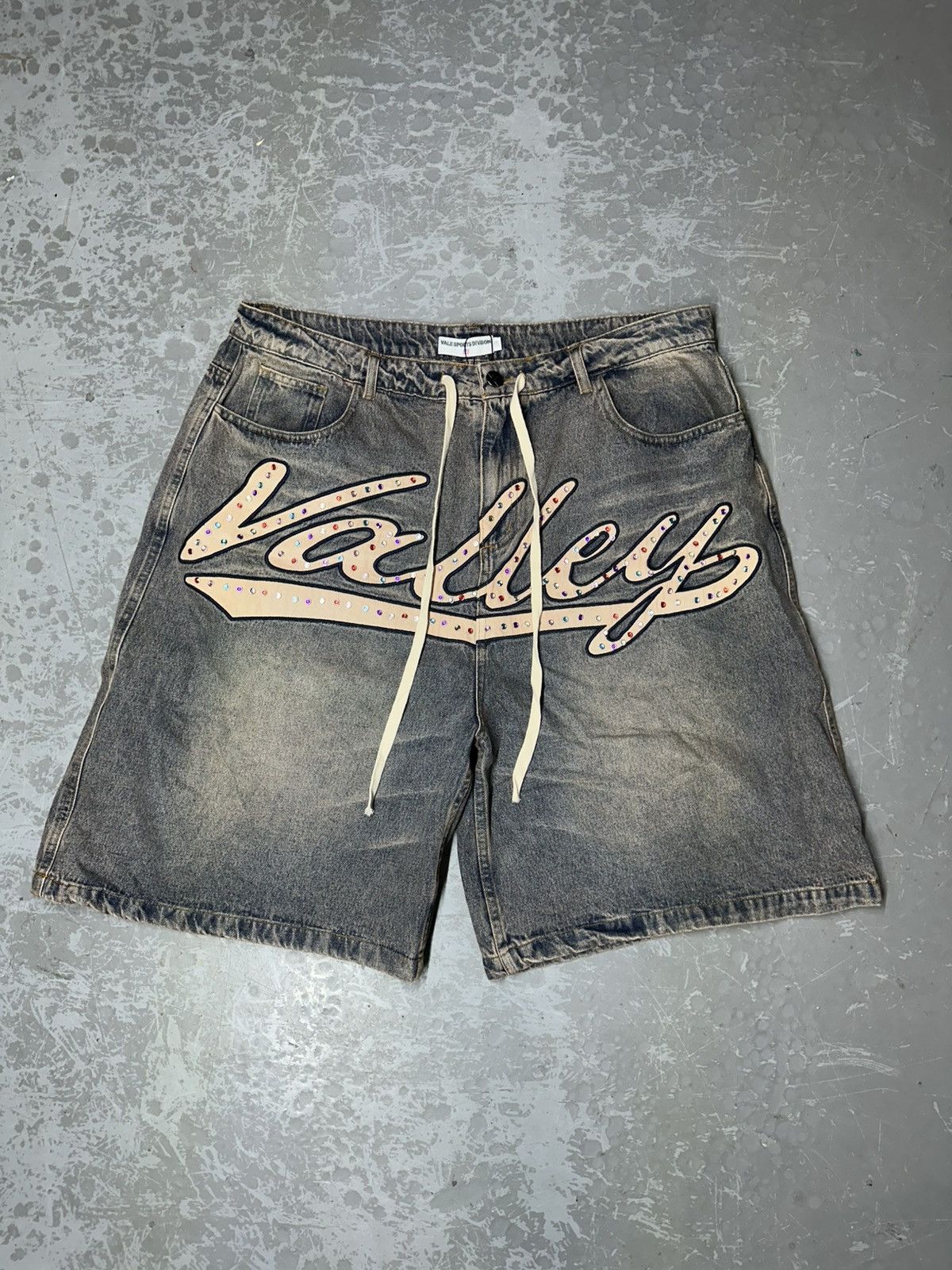 Vale Bale “Skittles” Mid blue Jean shorts Size US 38 / EU 54 - 1 Thumbnail