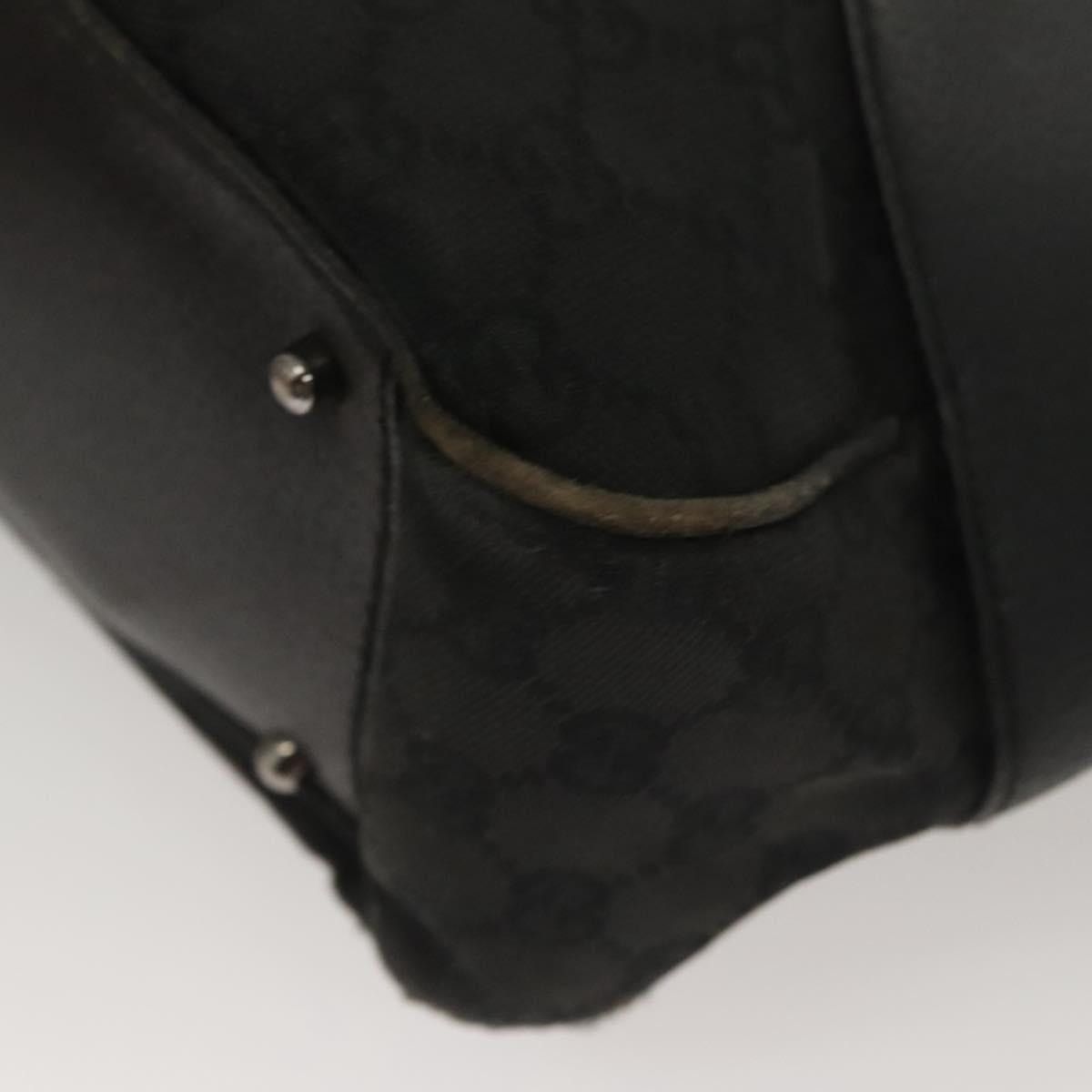 Gucci GUCCI GG Canvas Tote Bag Black Silver Size ONE SIZE - 13 Thumbnail